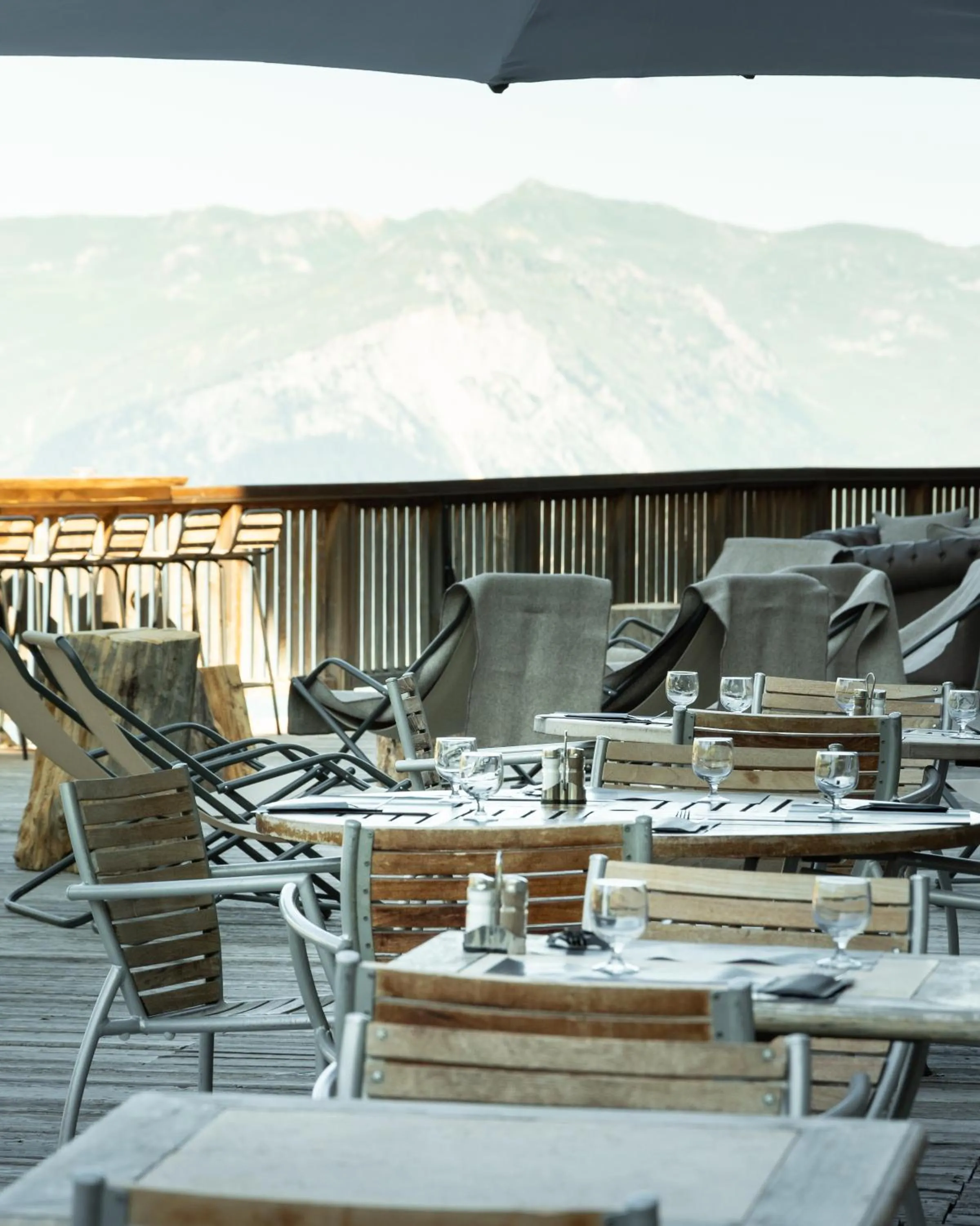 Patio in Hôtel Carlina by Les Etincelles