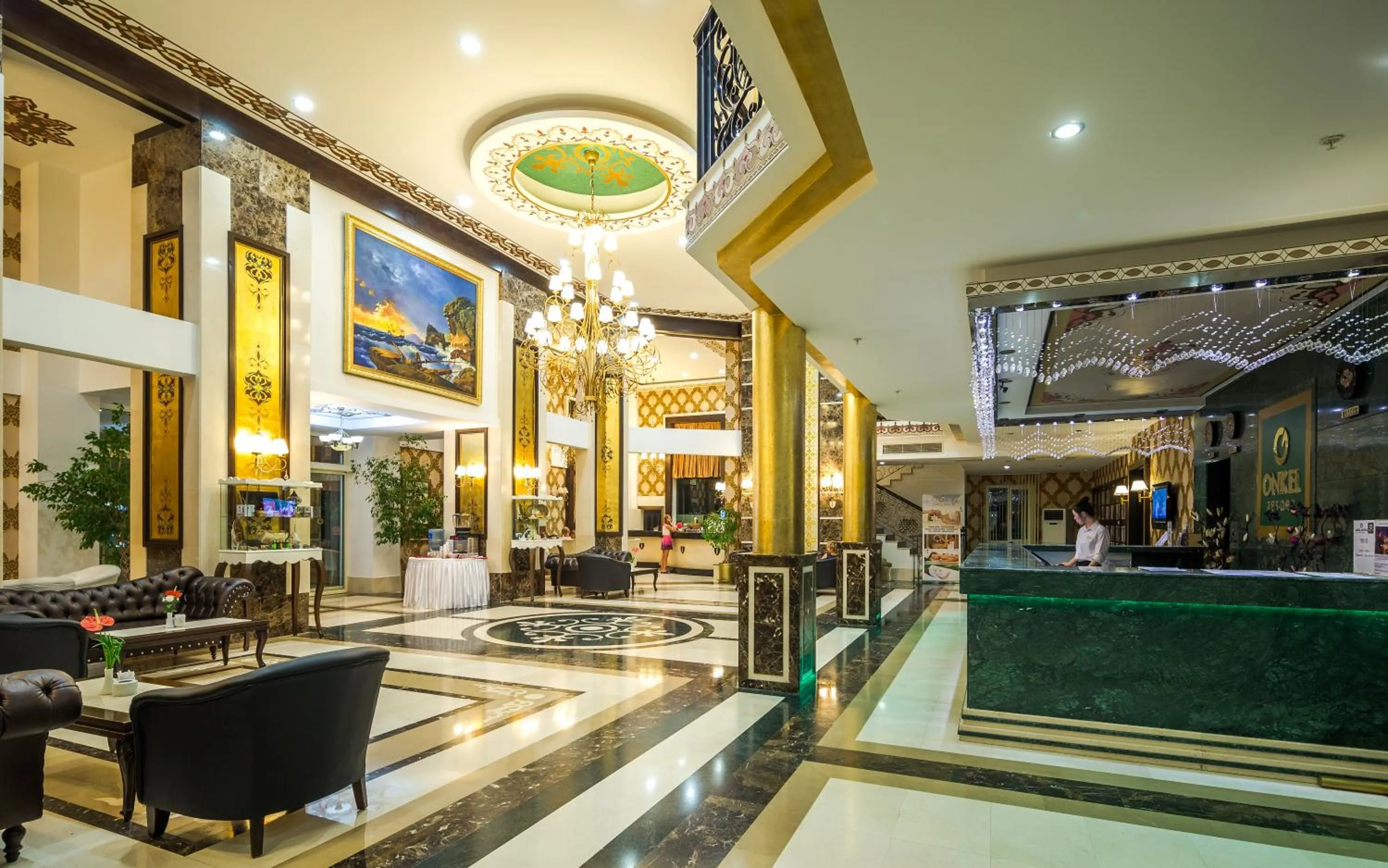 Lobby or reception in Onkel Resort Hotel