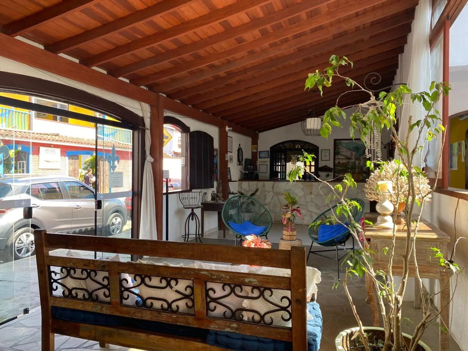 Patio in Magnu´s Pousada