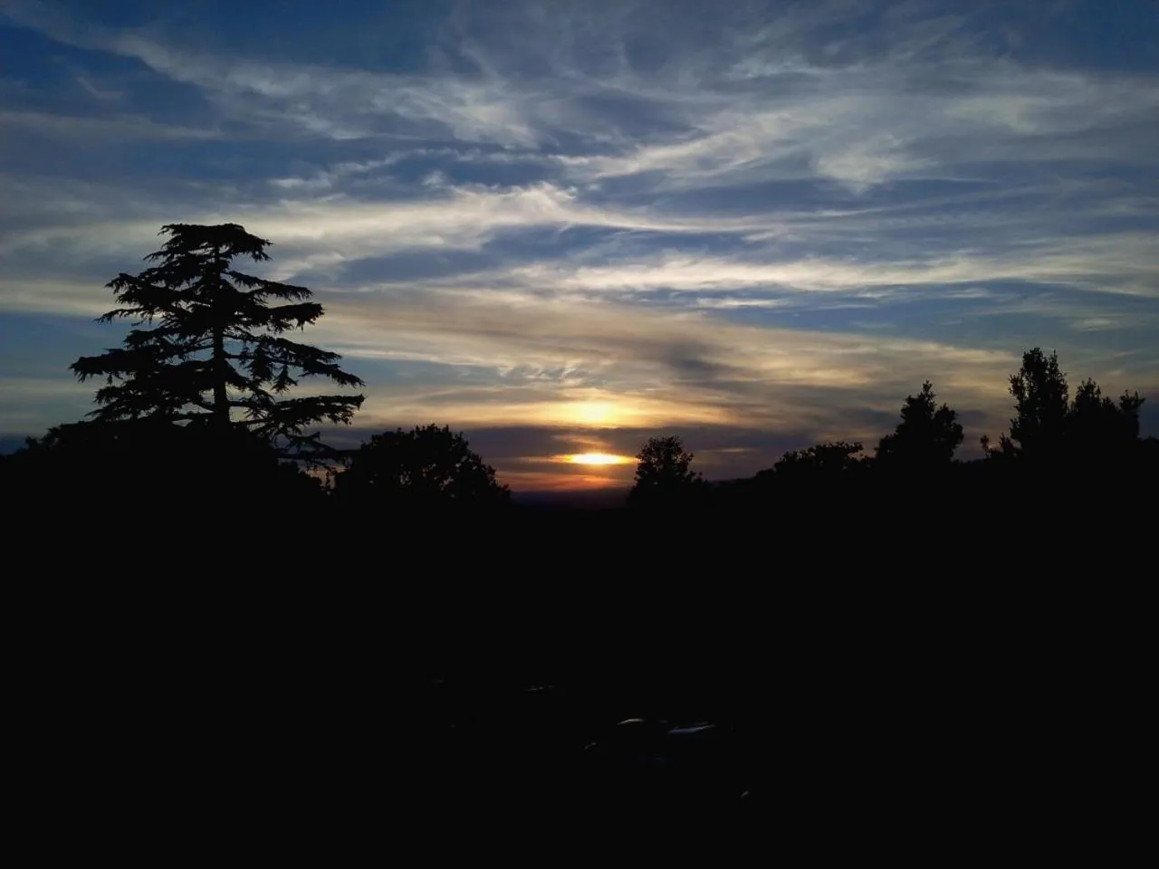 Sunset in Podere La Branda