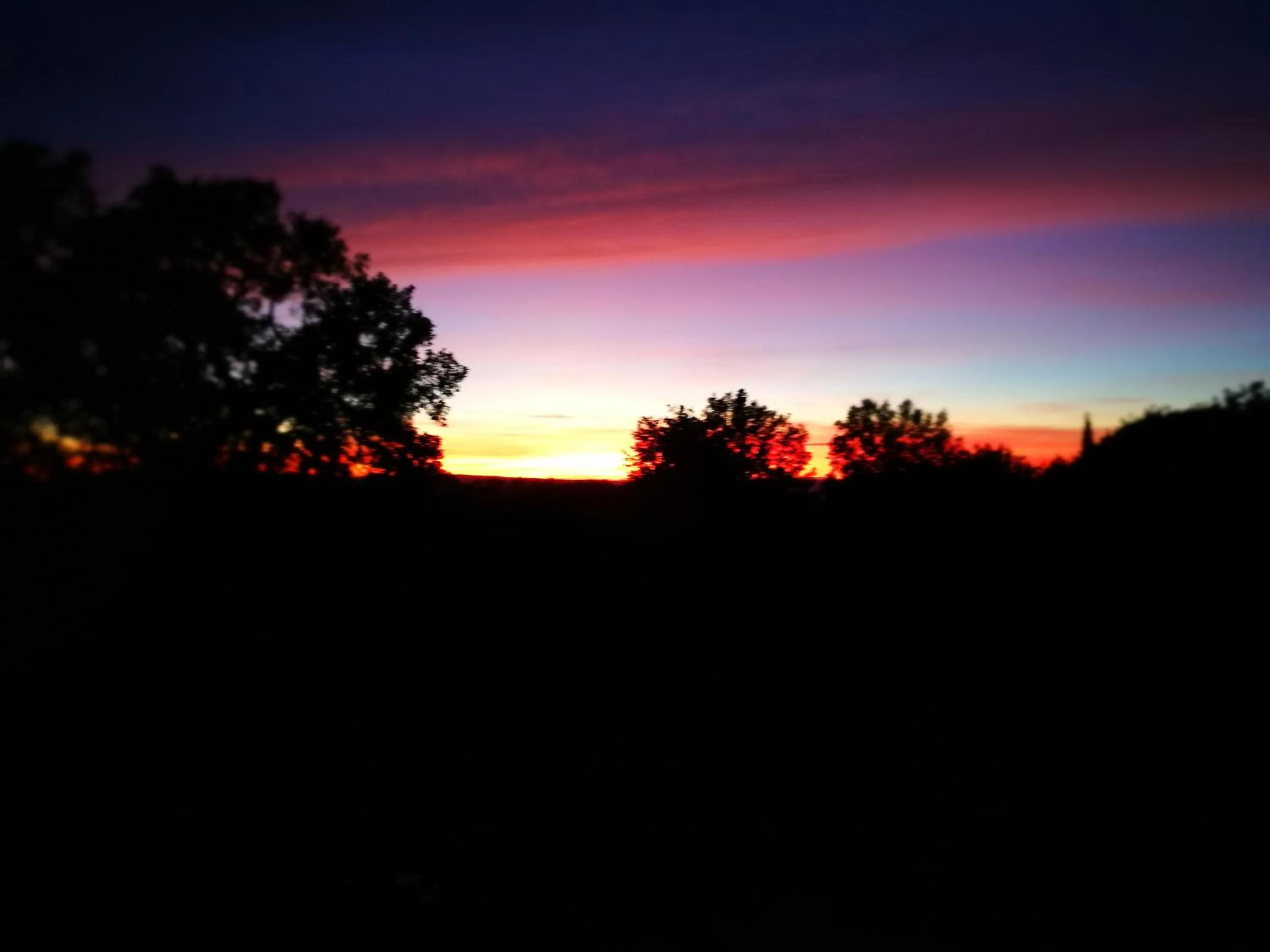 Sunset in Podere La Branda
