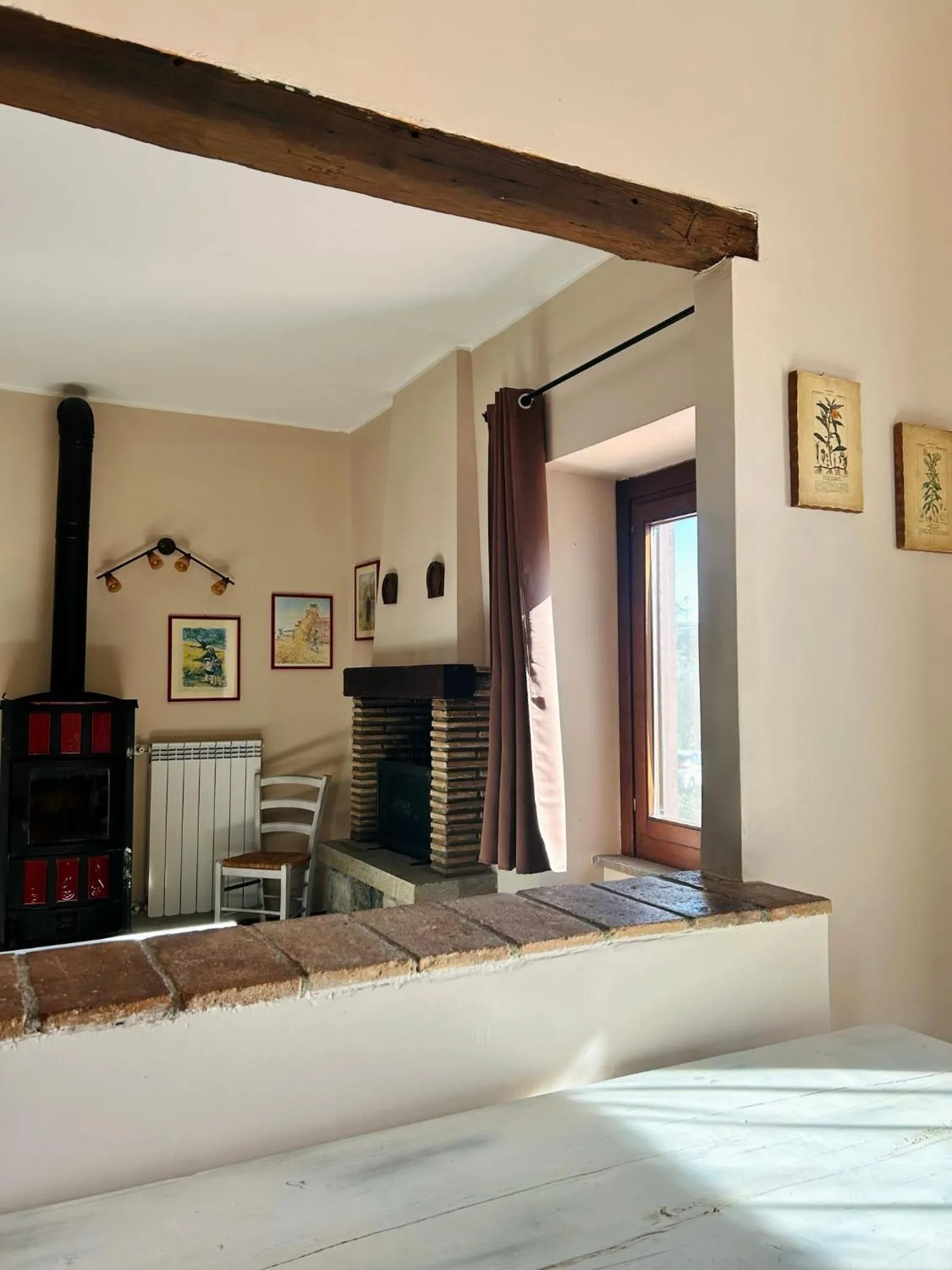 Living room, Bed in Podere La Branda