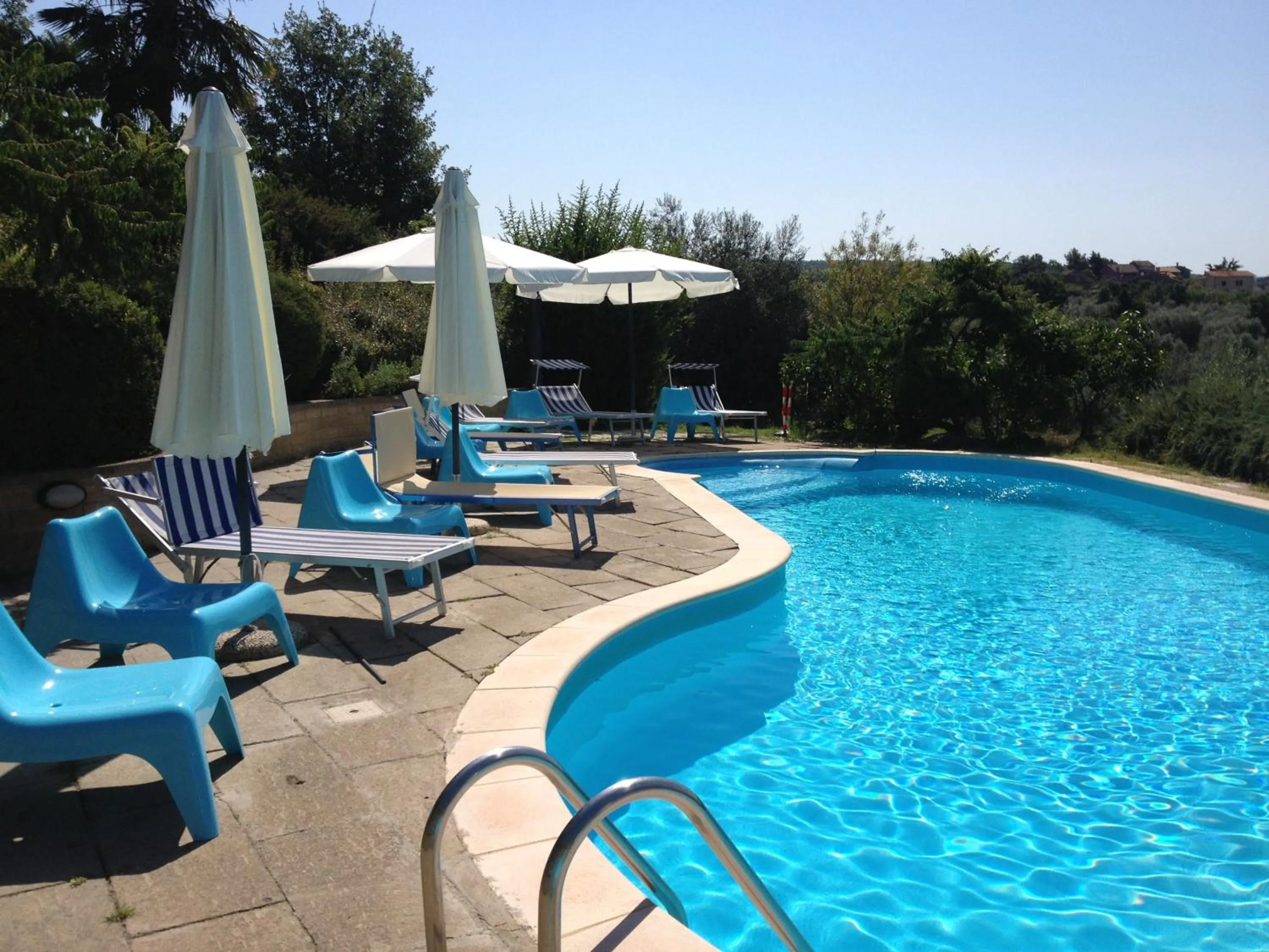 Pool view in Podere La Branda