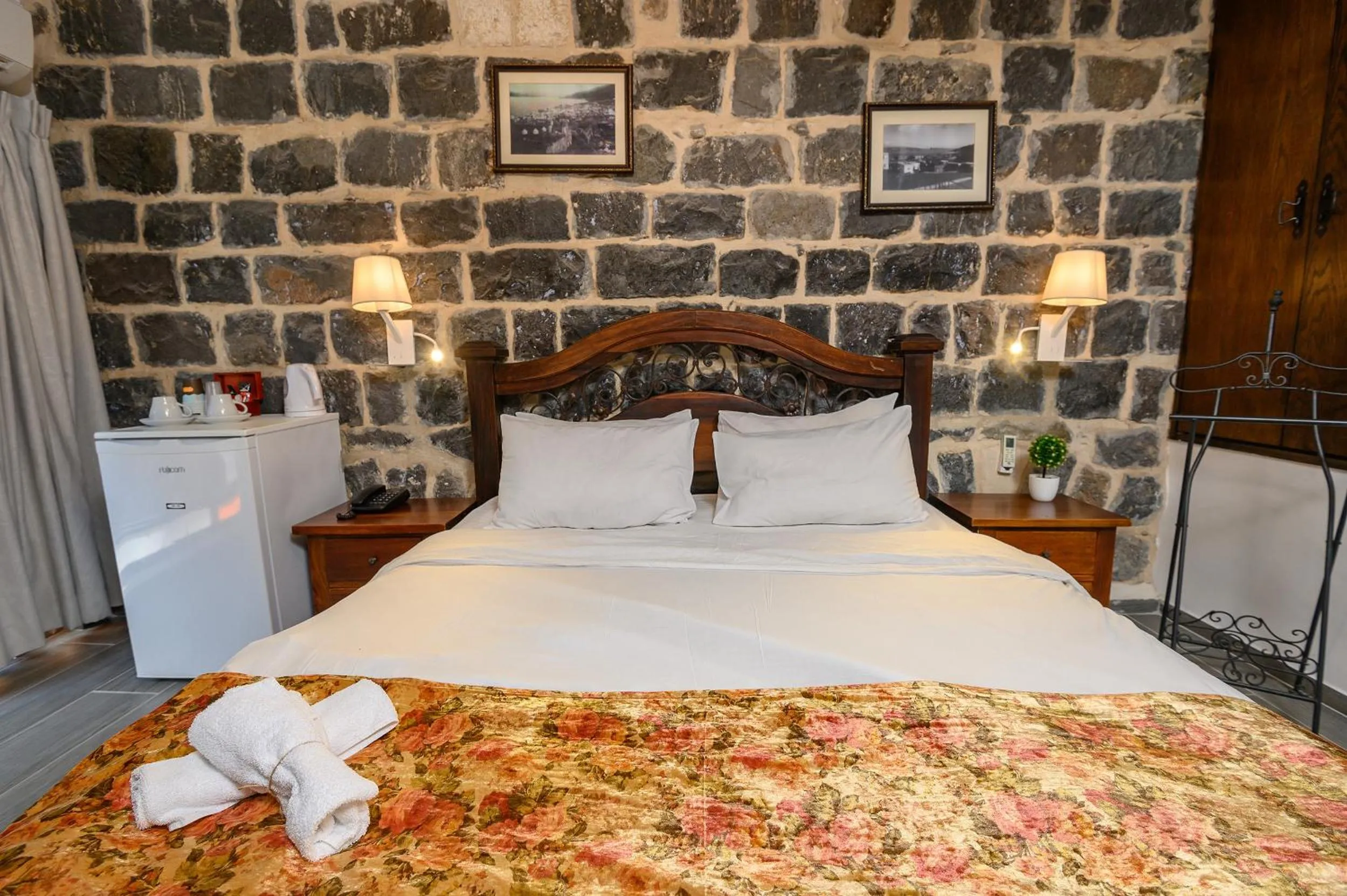 Bed in Shirat Hayam Boutique Hotel