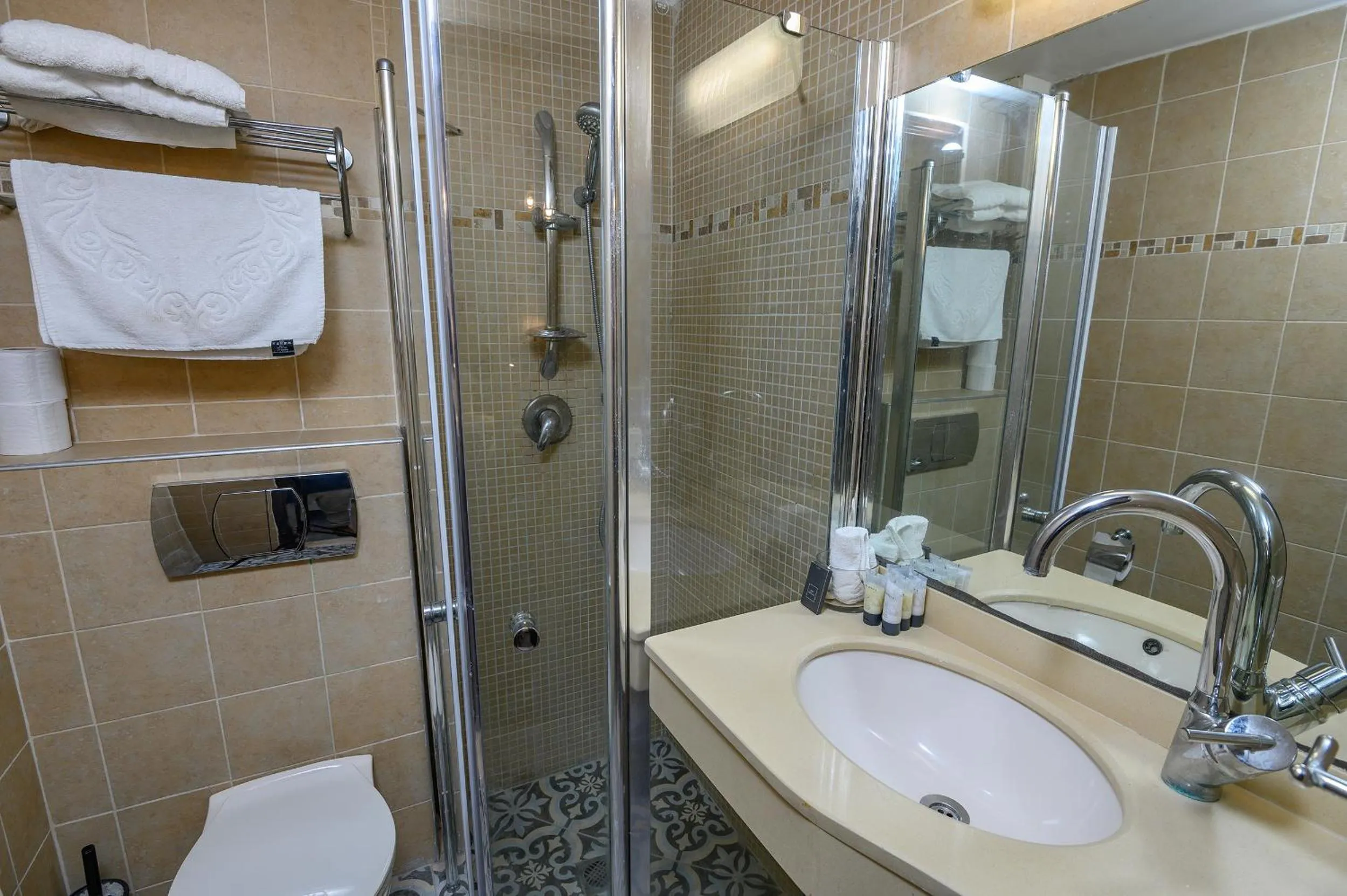 Shower in Shirat Hayam Boutique Hotel