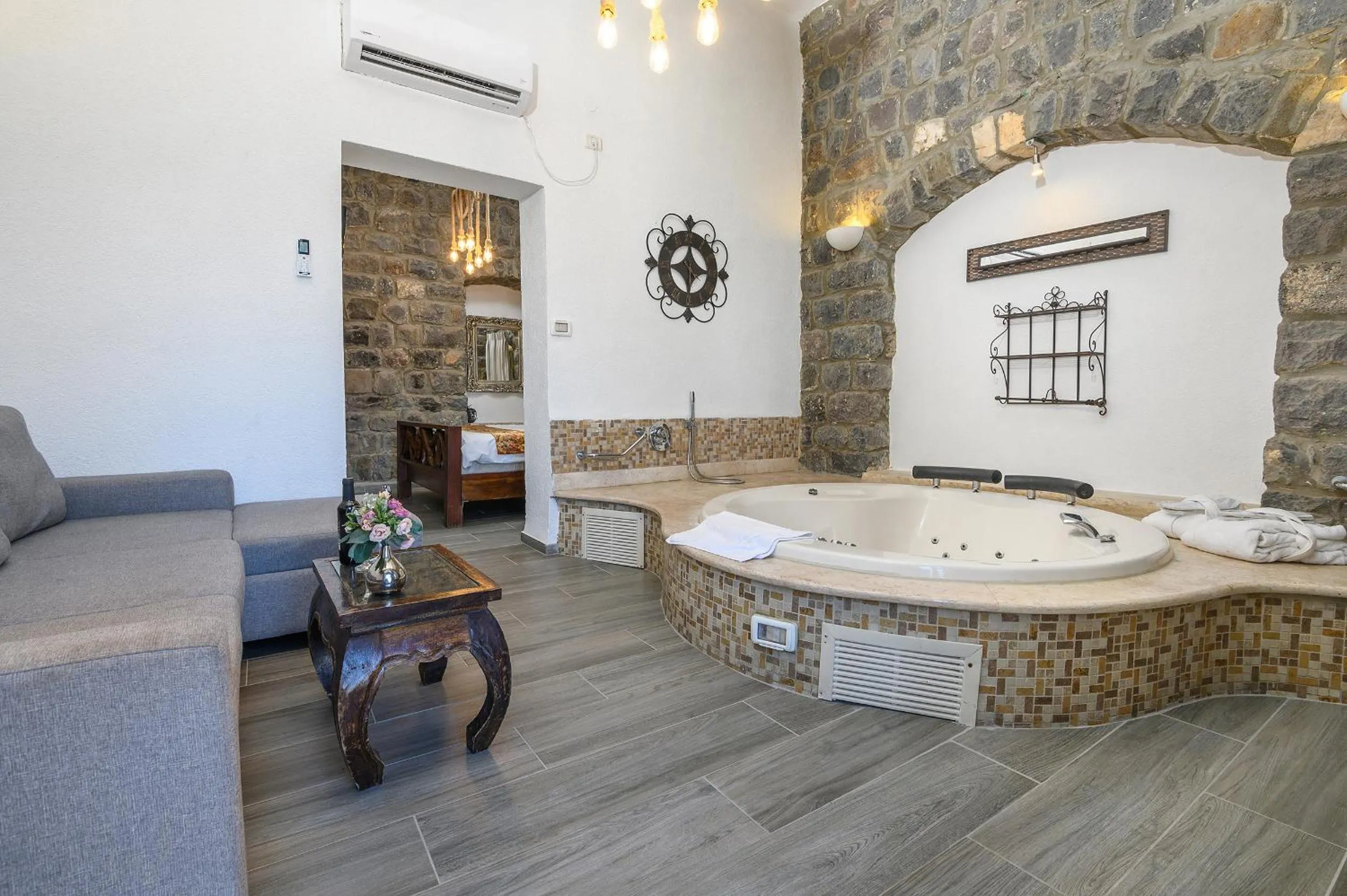 Hot Tub in Shirat Hayam Boutique Hotel