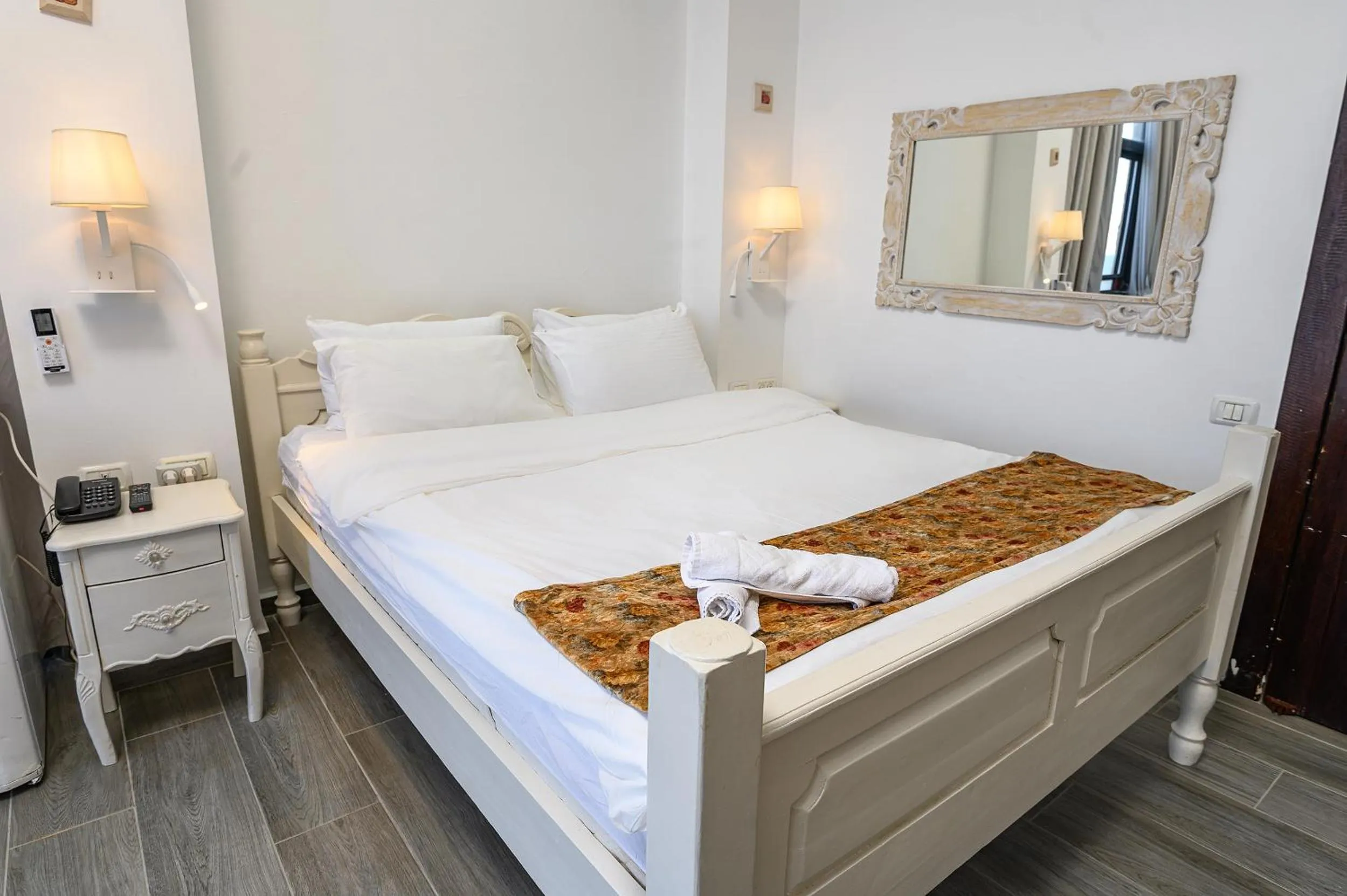 Bed in Shirat Hayam Boutique Hotel