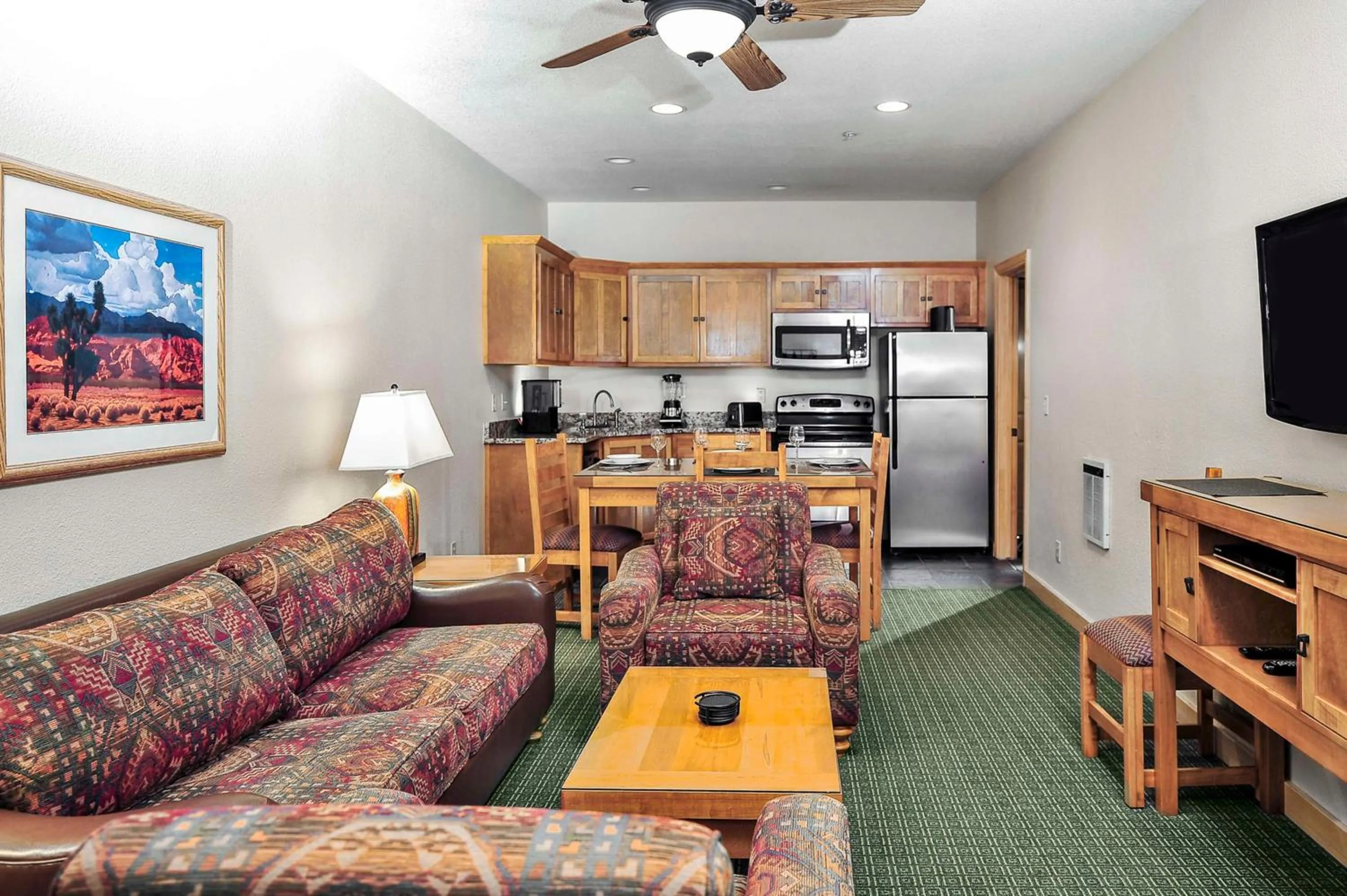 Living room in Hilton Vacation Club Cedar Breaks Brian Head