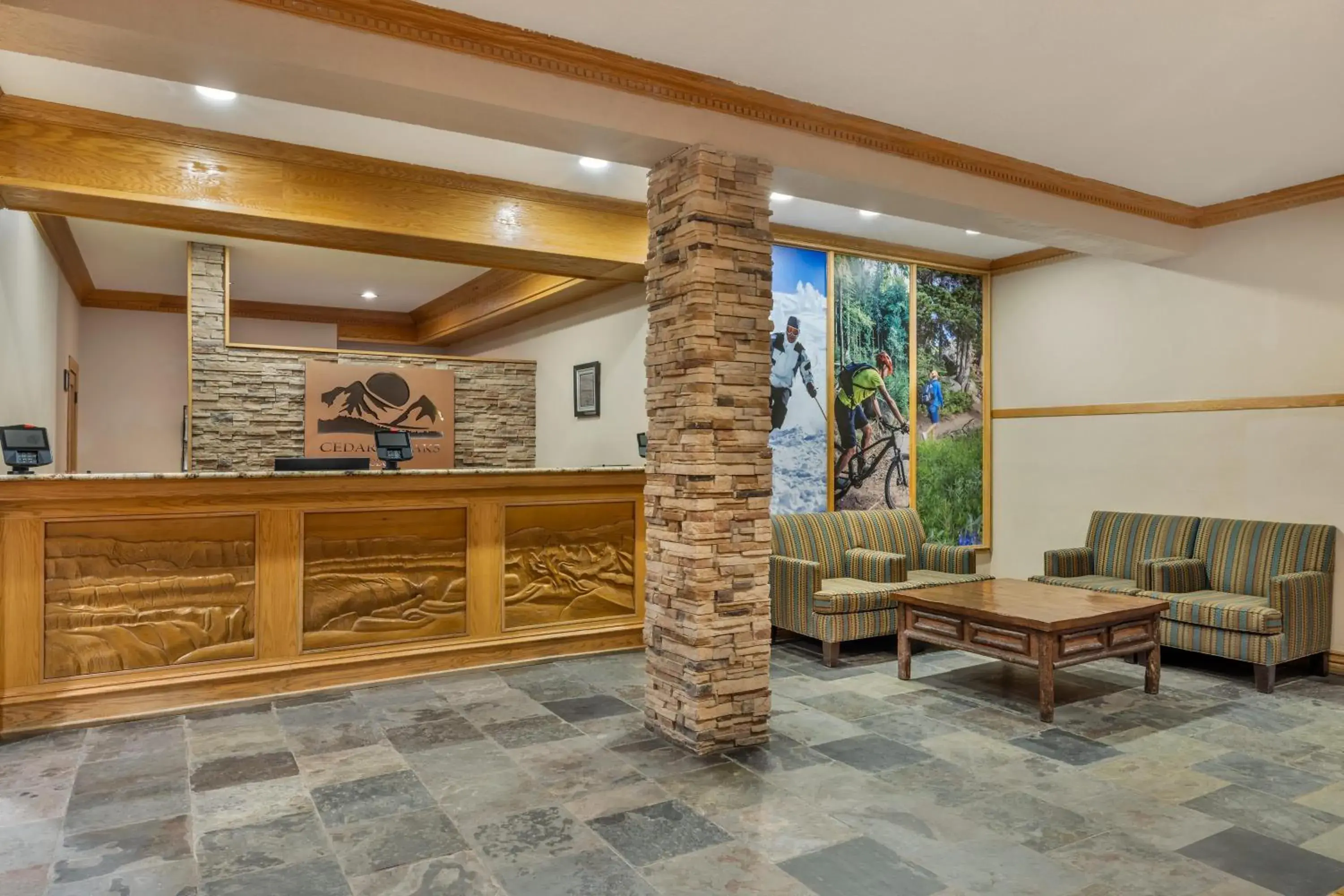 Lobby or reception in Hilton Vacation Club Cedar Breaks Brian Head Lobby or reception in Hilton Vacation Club Cedar Breaks Brian Head