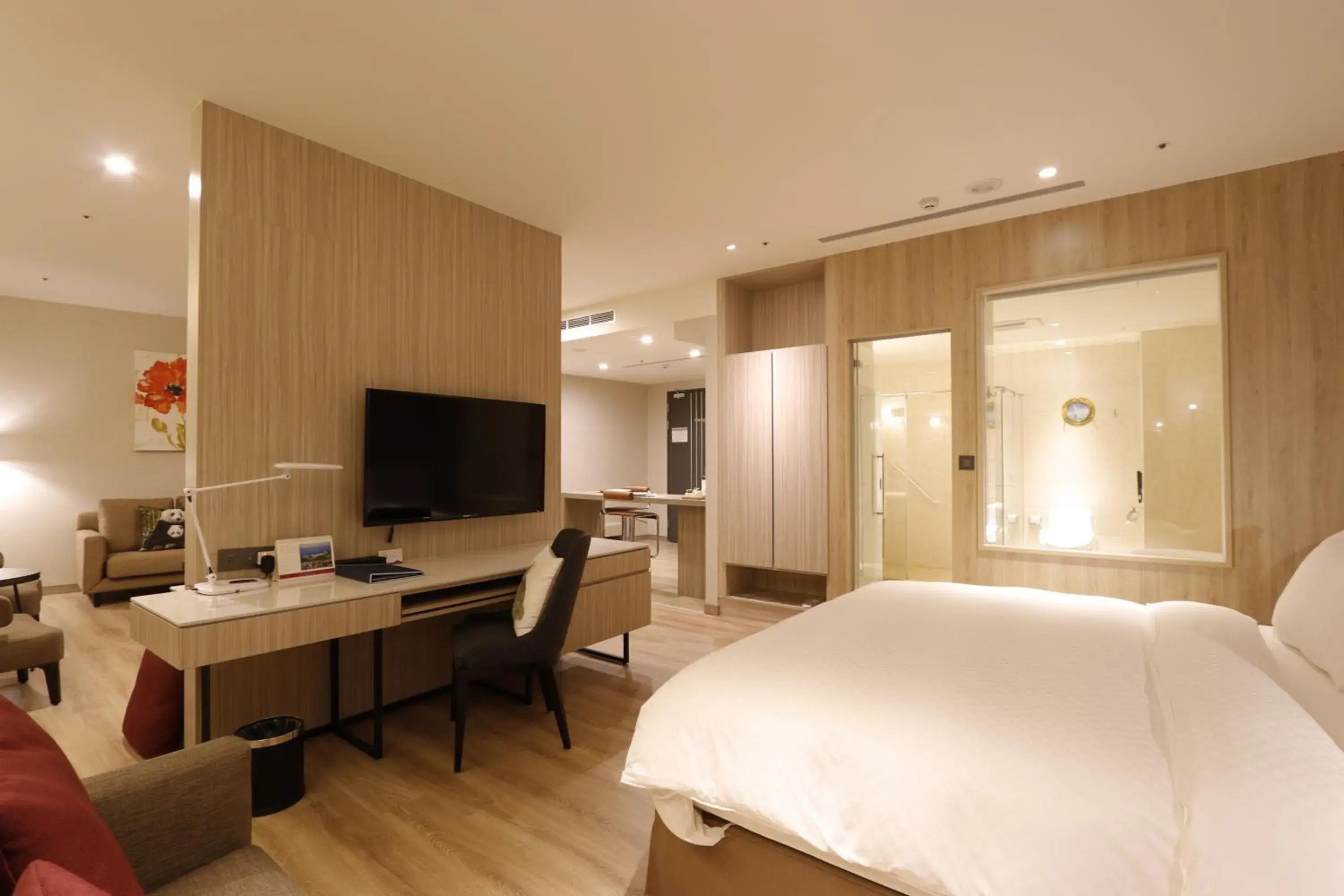 Bed in AJ Hotel Hsinchu Bed in AJ Hotel Hsinchu