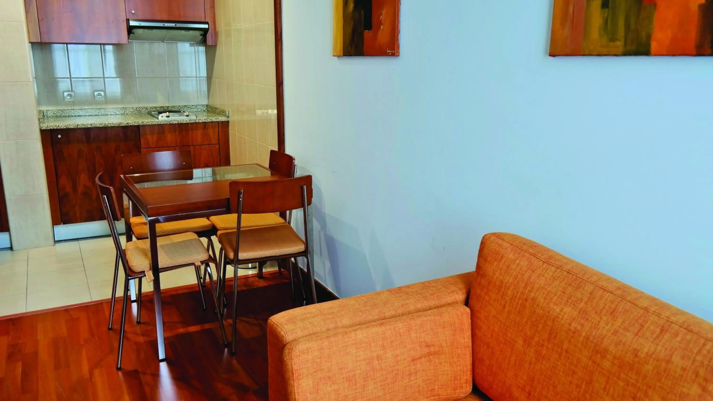 Kitchen or kitchenette in Hotel Apartamentos Geres Ribeiro