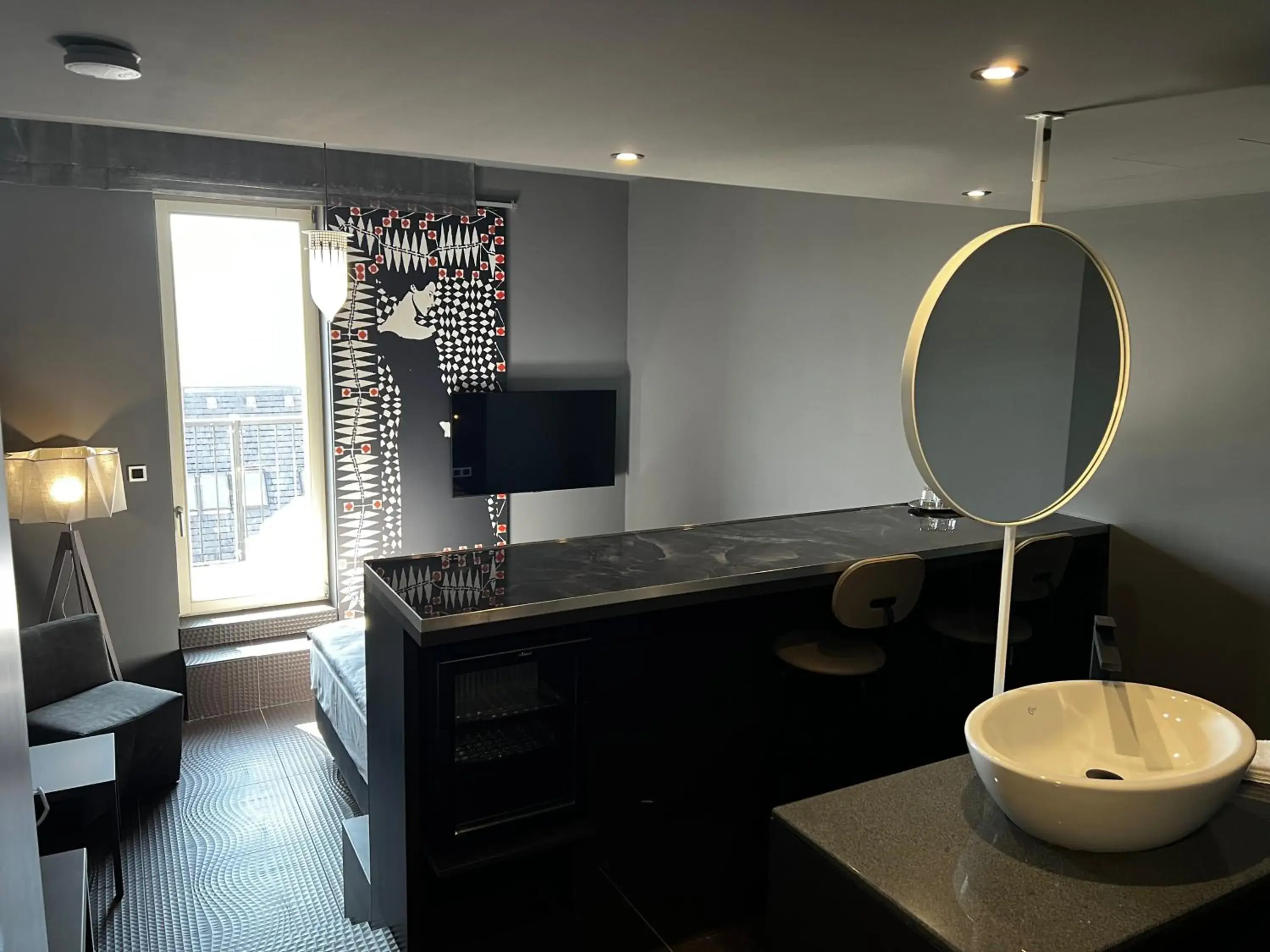 Dark Deluxe Double Room with Terrace in Hotel Praha Liberec Dark Deluxe Double Room with Terrace in Hotel Praha Liberec