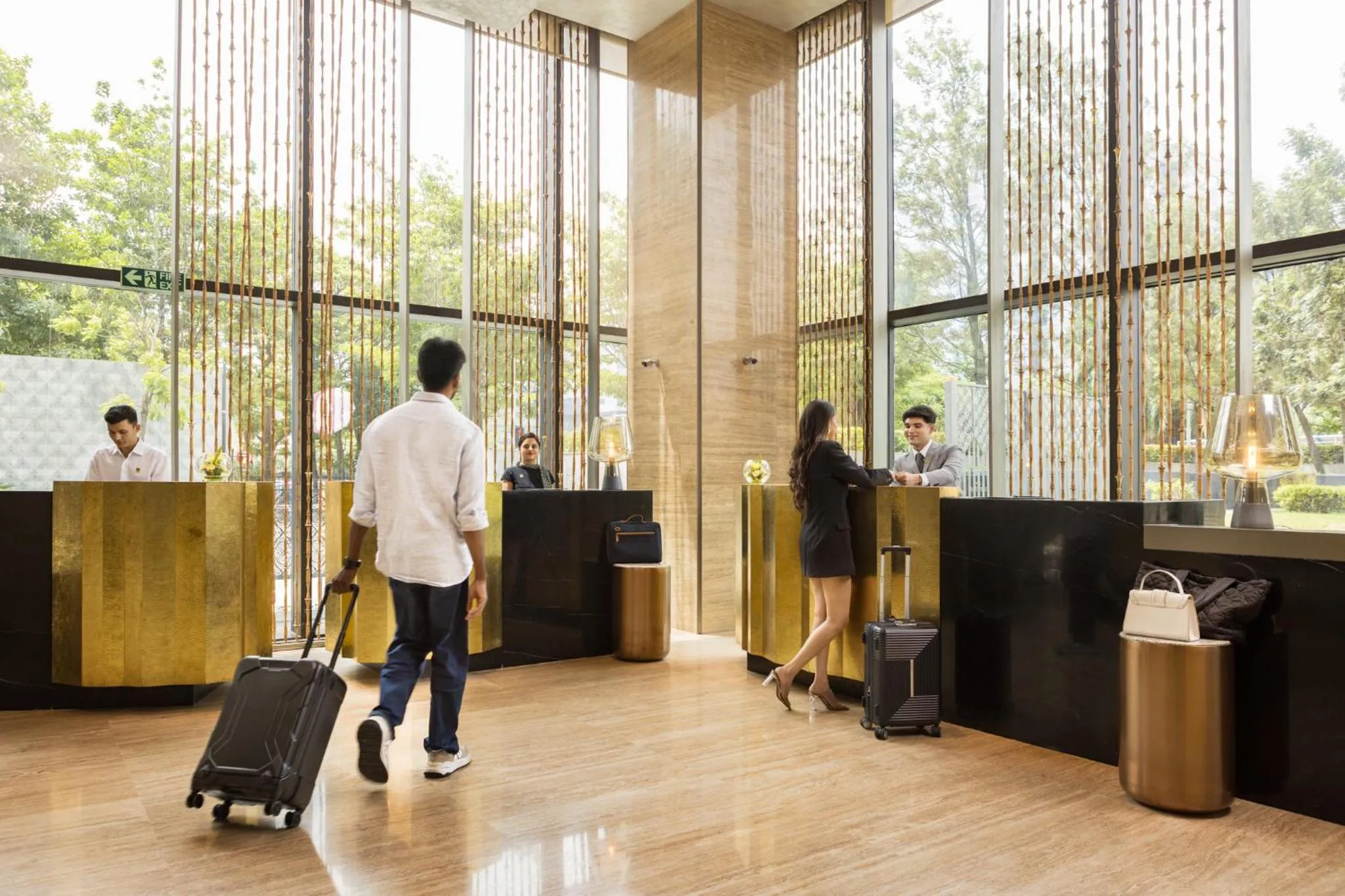 Lobby or reception in The Den, Bengaluru