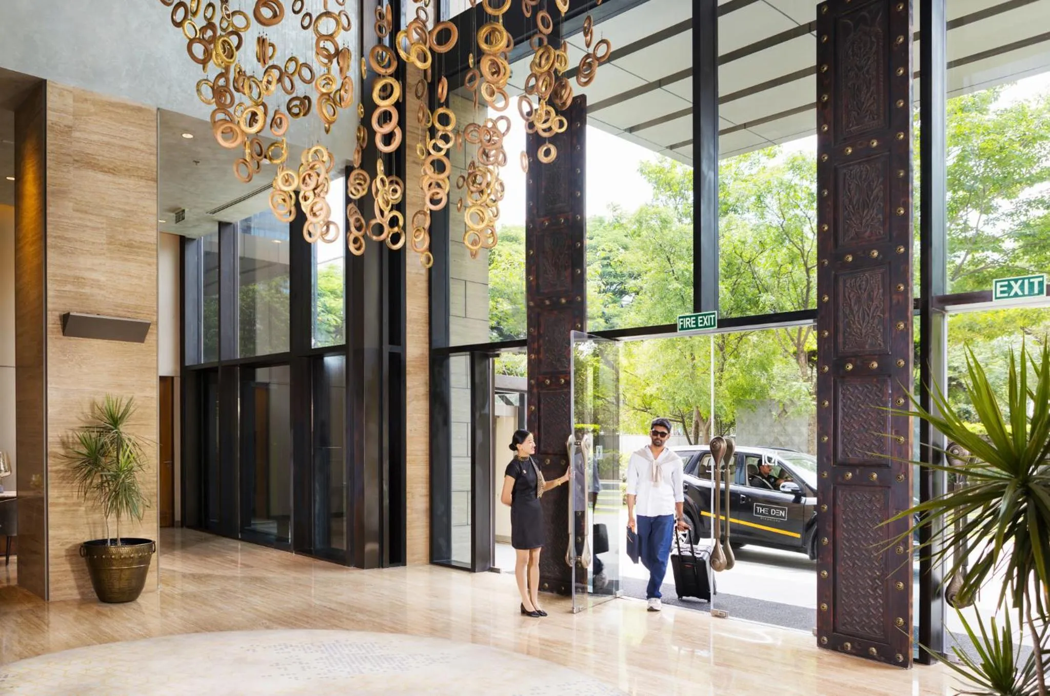 Lobby or reception in The Den, Bengaluru