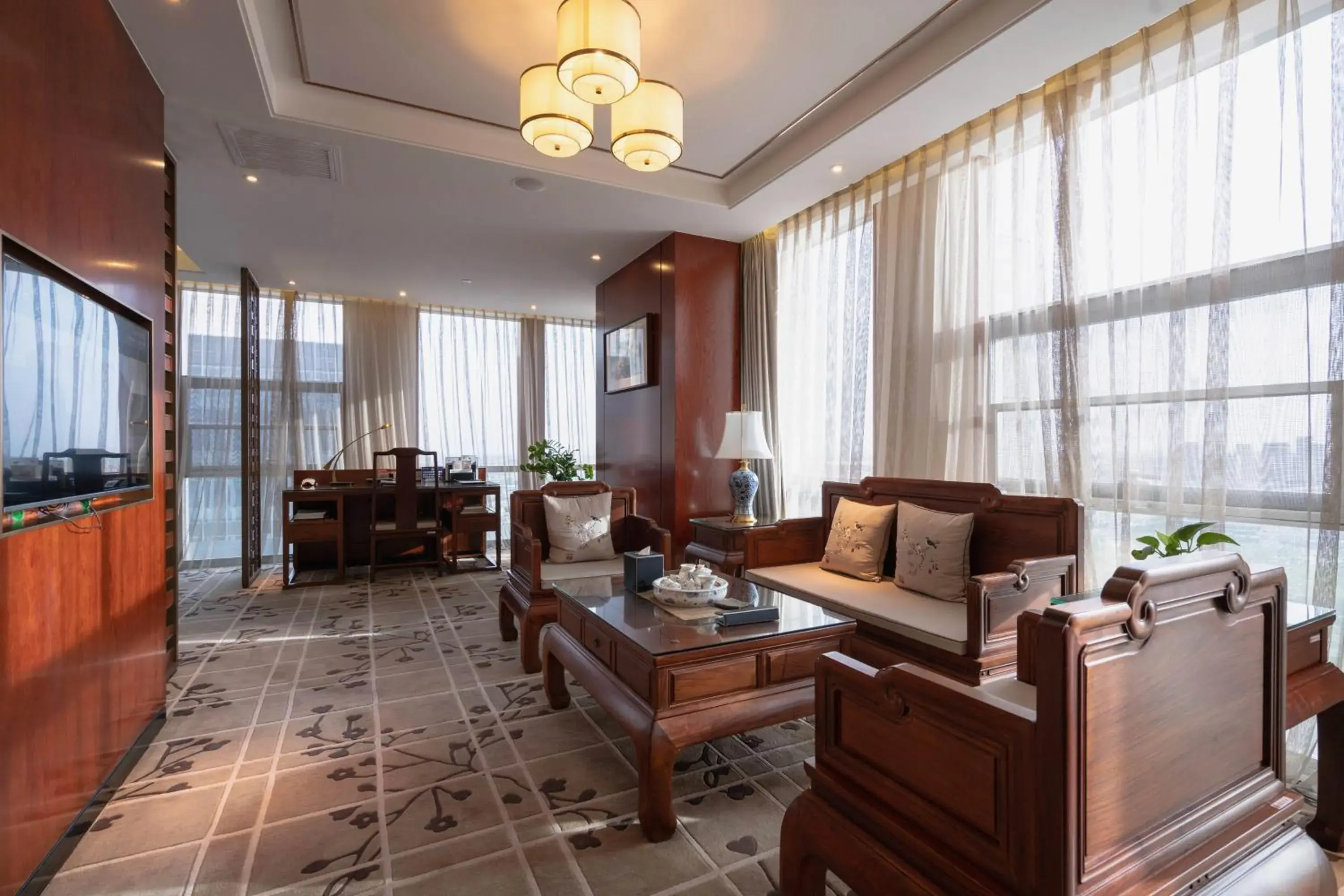 Living room in Ordos Yonggui Hotel Living room in Ordos Yonggui Hotel