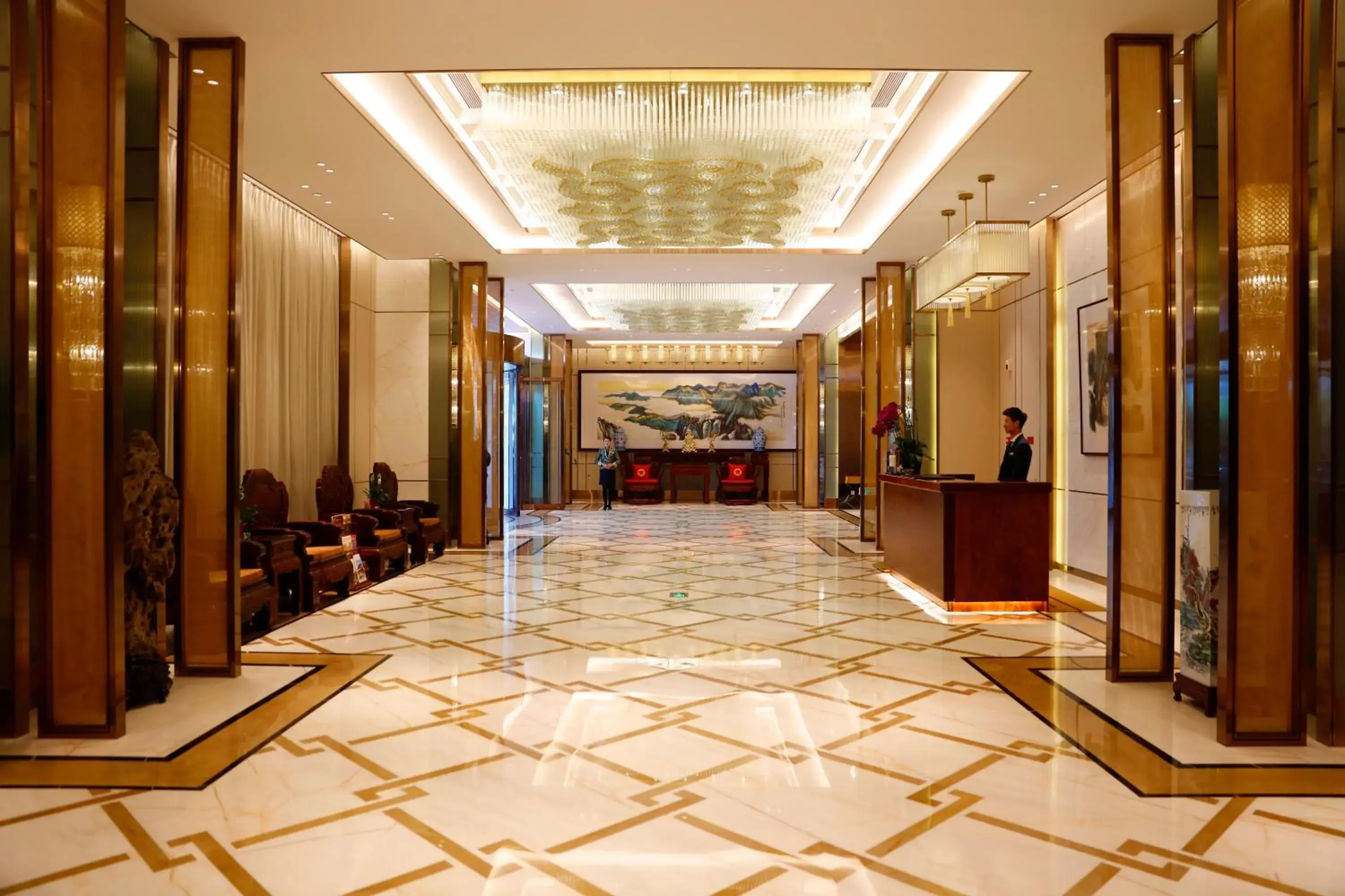 Lobby or reception in Ordos Yonggui Hotel Lobby or reception in Ordos Yonggui Hotel
