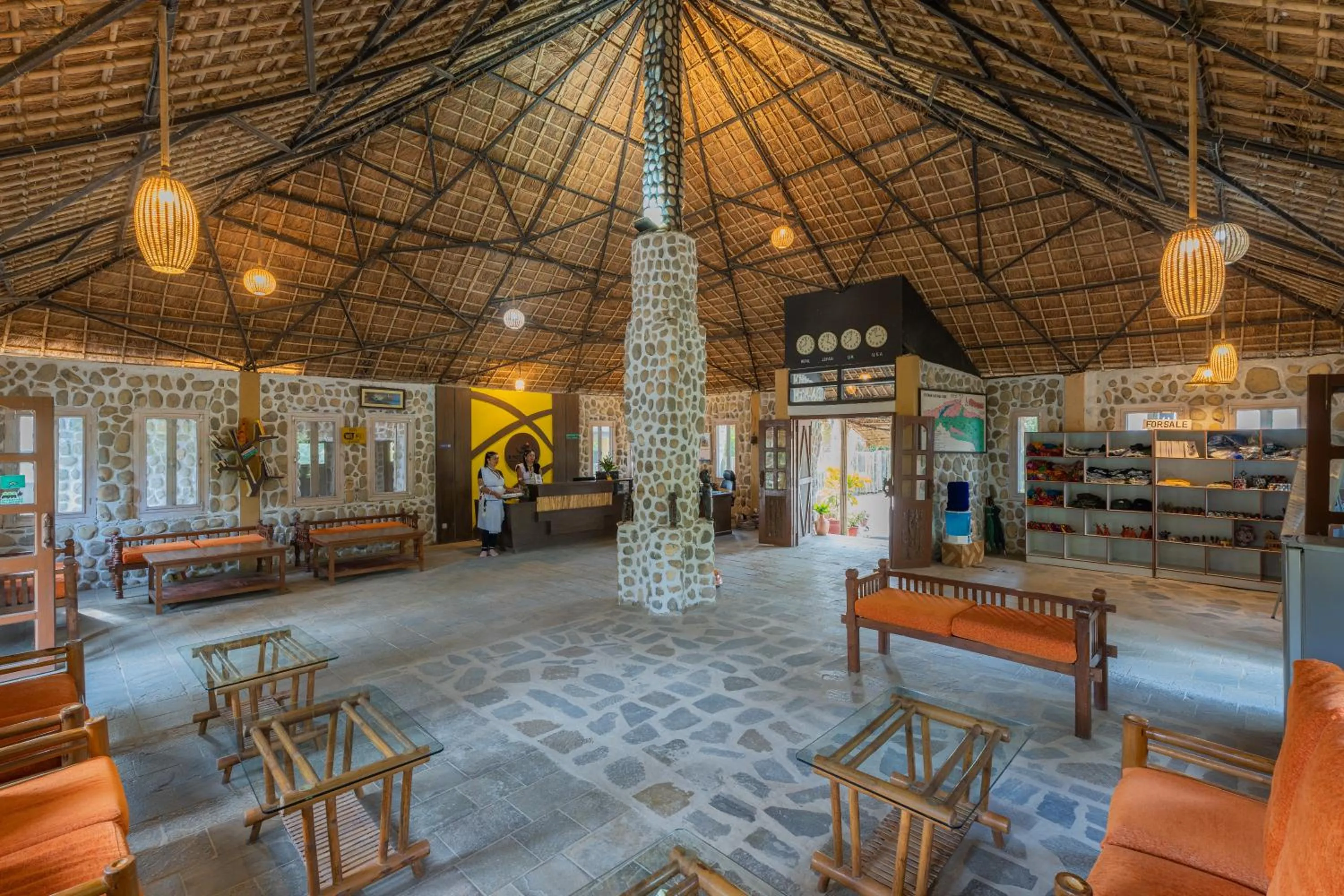 Seating area in Jungle Villa Resort - Near Chitwan National Park