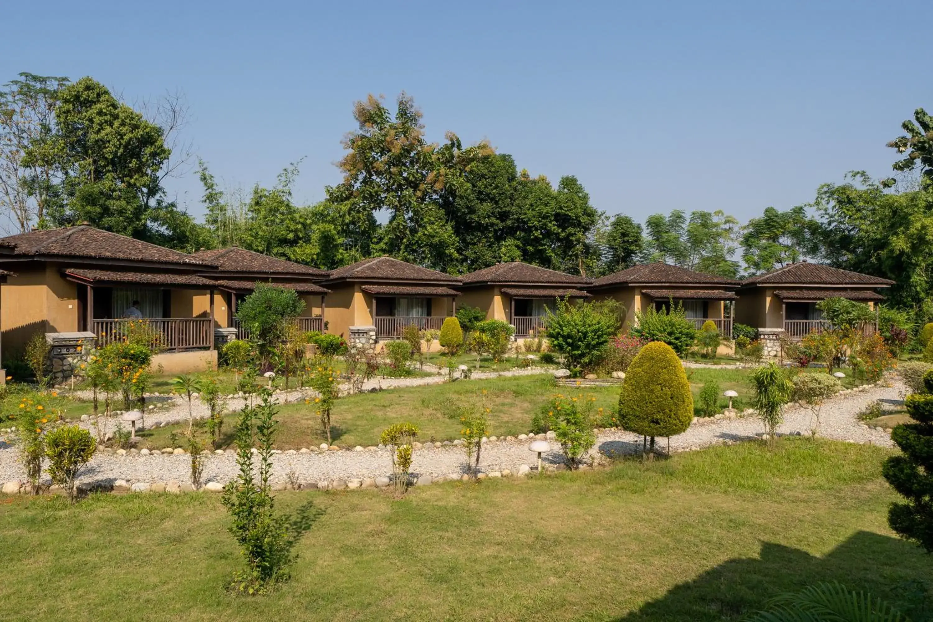 Property building in Jungle Villa Resort - Near Chitwan National Park Property building in Jungle Villa Resort - Near Chitwan National Park