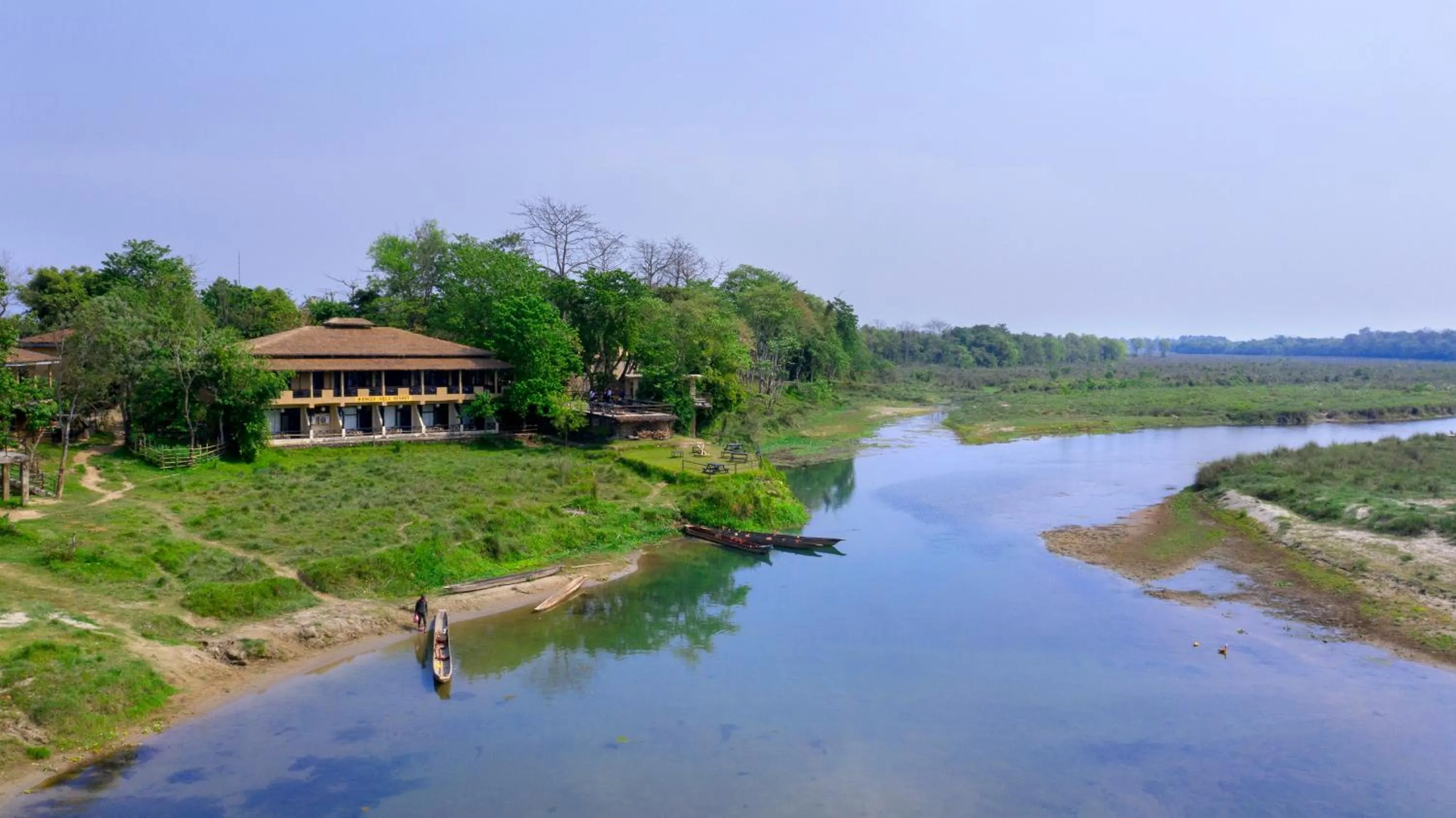 Bird's eye view in Jungle Villa Resort - Near Chitwan National Park