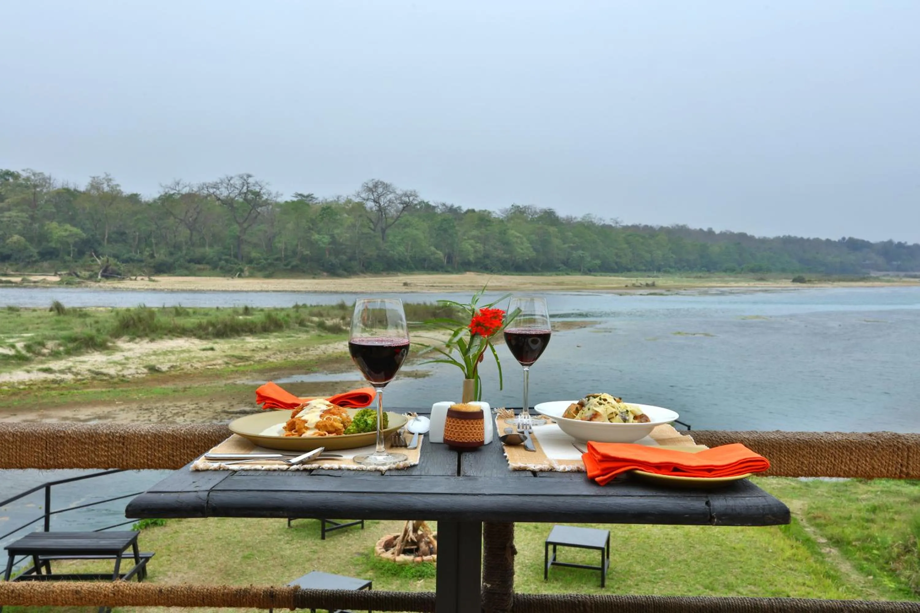 Food and drinks in Jungle Villa Resort - Near Chitwan National Park