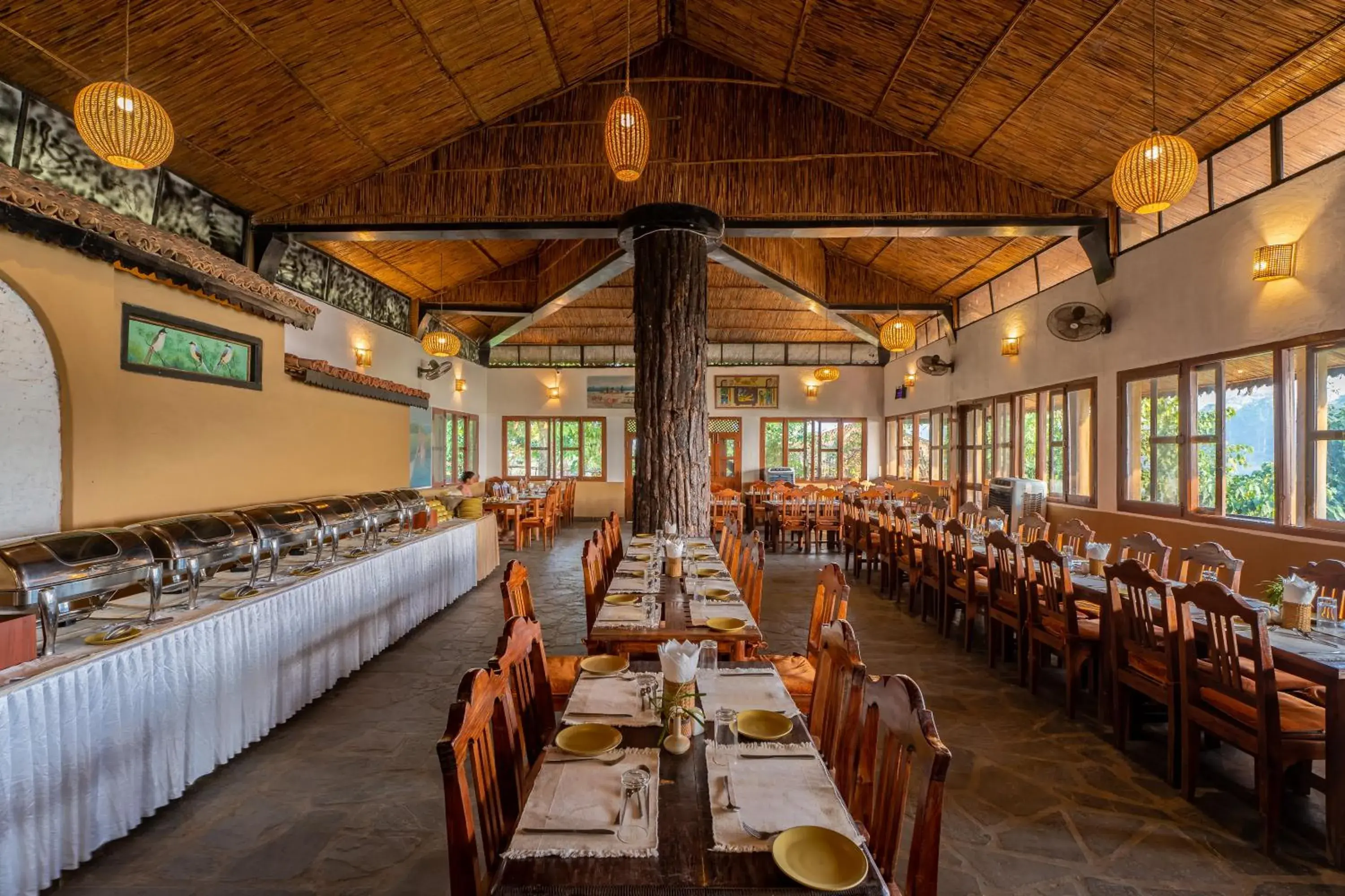 Restaurant/places to eat in Jungle Villa Resort - Near Chitwan National Park Restaurant/places to eat in Jungle Villa Resort - Near Chitwan National Park