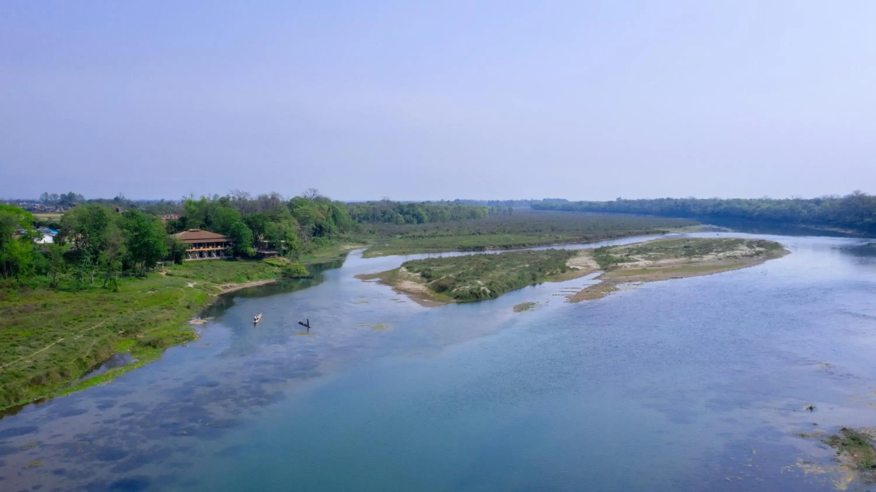 Bird's eye view in Jungle Villa Resort - Near Chitwan National Park Bird's eye view in Jungle Villa Resort - Near Chitwan National Park
