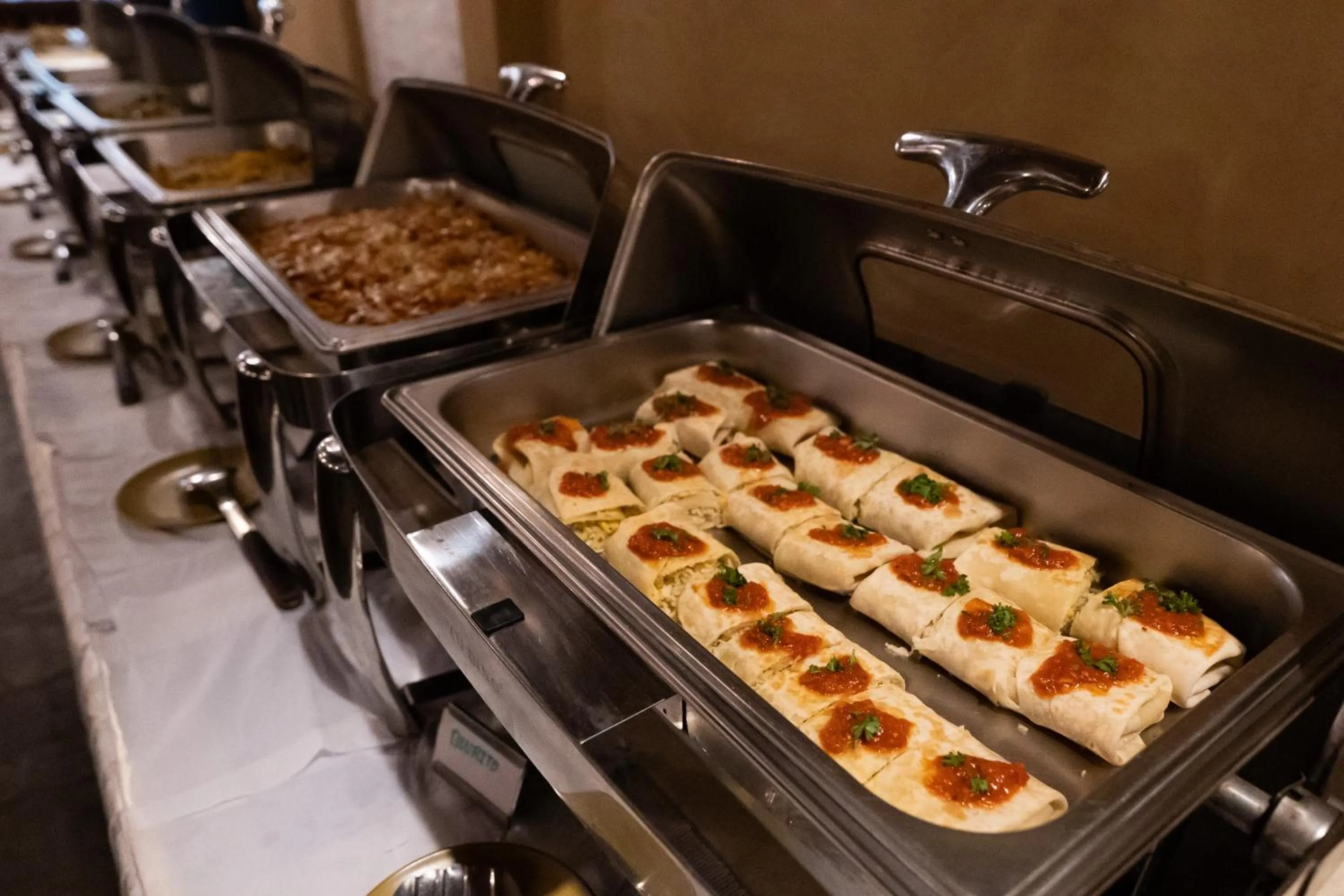 Buffet breakfast in Jungle Villa Resort - Near Chitwan National Park