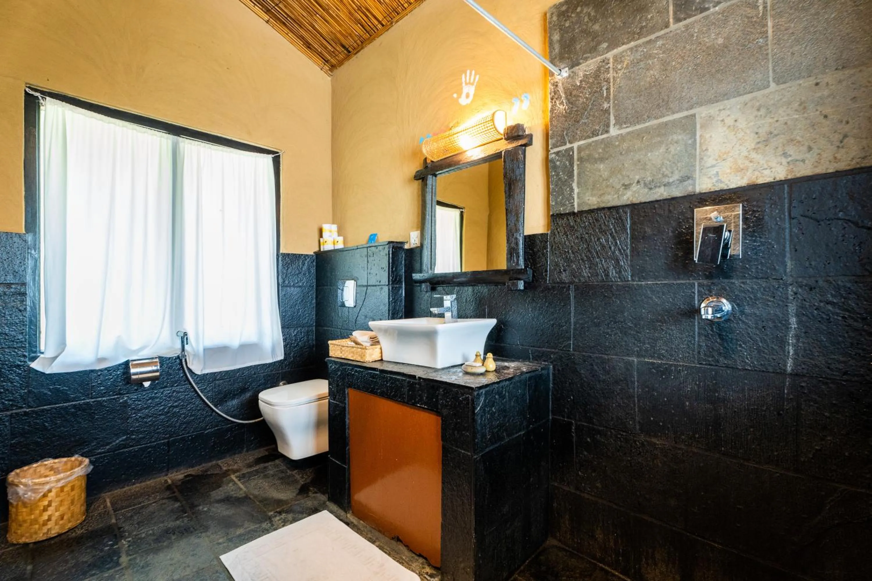 Toilet in Jungle Villa Resort - Near Chitwan National Park