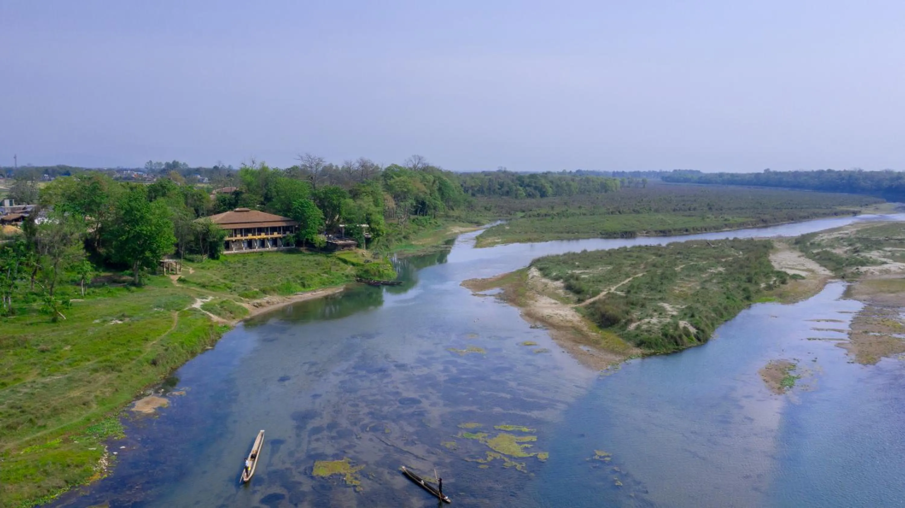 Bird's eye view in Jungle Villa Resort - Near Chitwan National Park