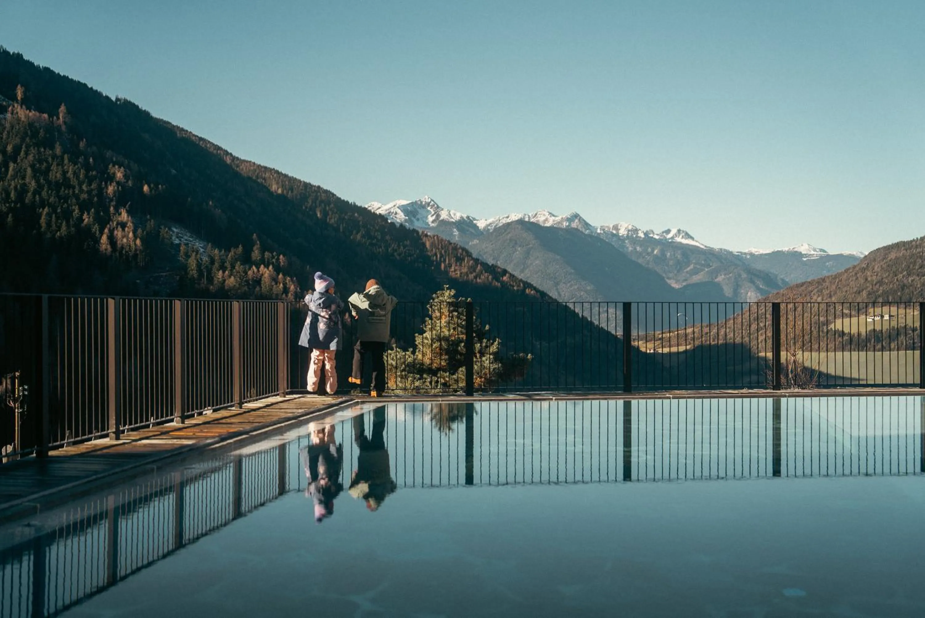 Swimming pool in Hotel Bergschlössl