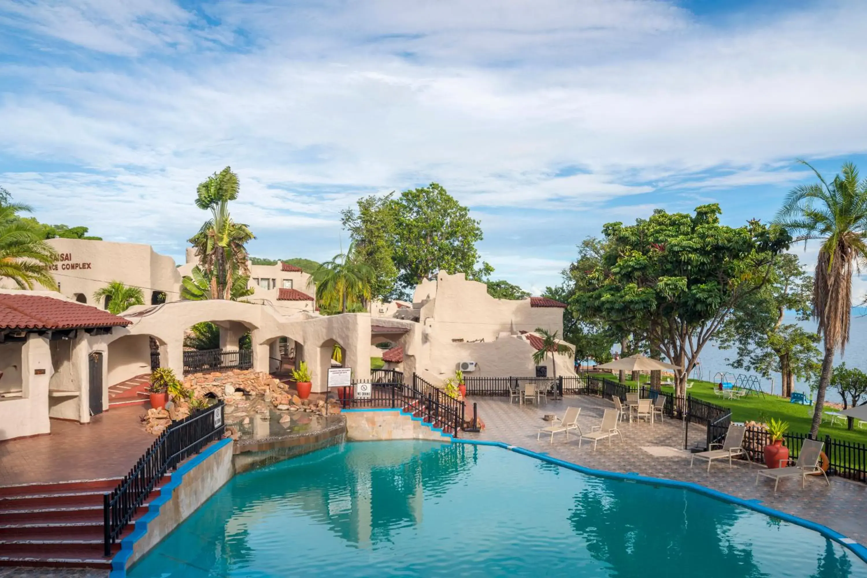 Pool view in Caribbea Bay Resort Pool view in Caribbea Bay Resort