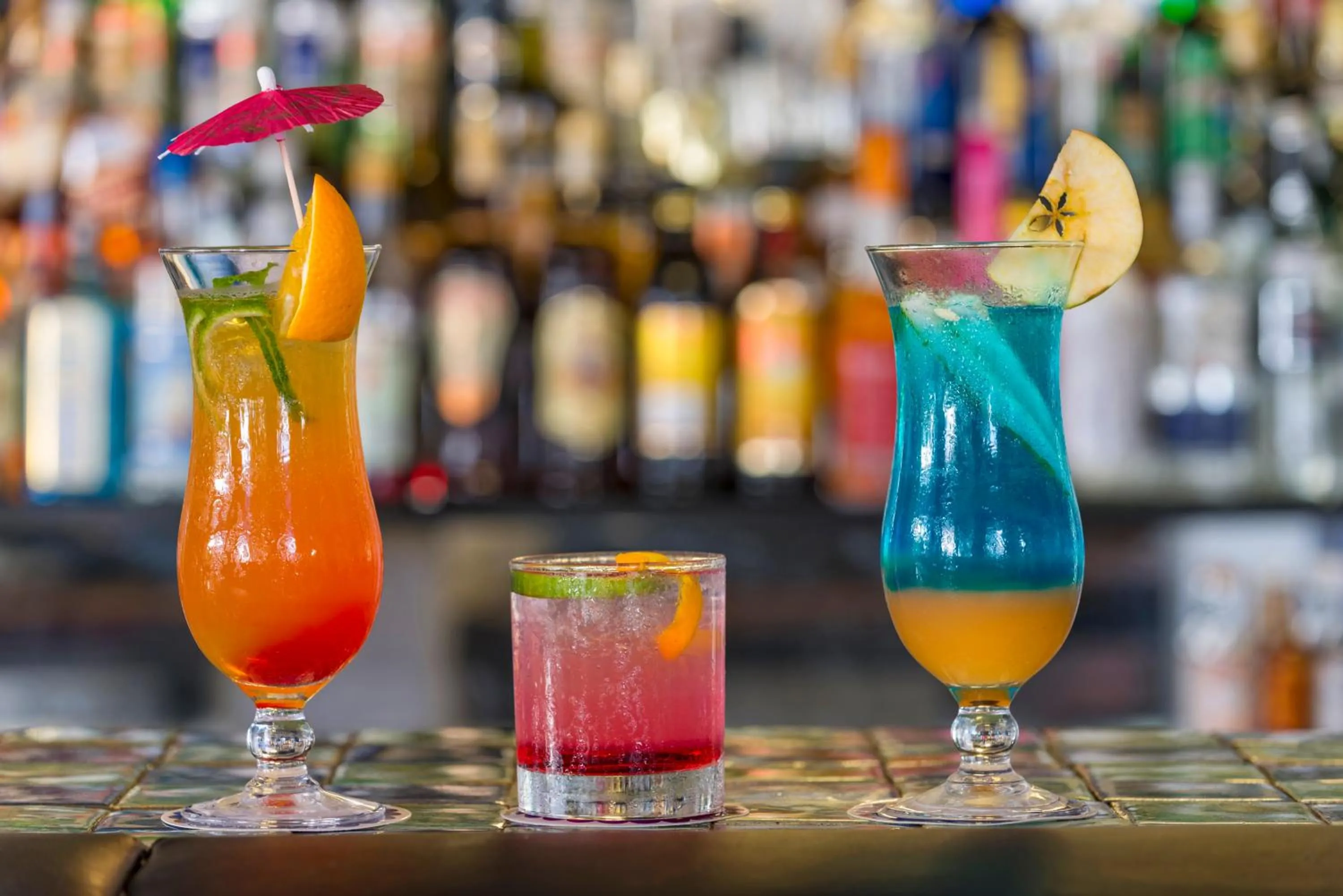 Drinks in Caribbea Bay Resort