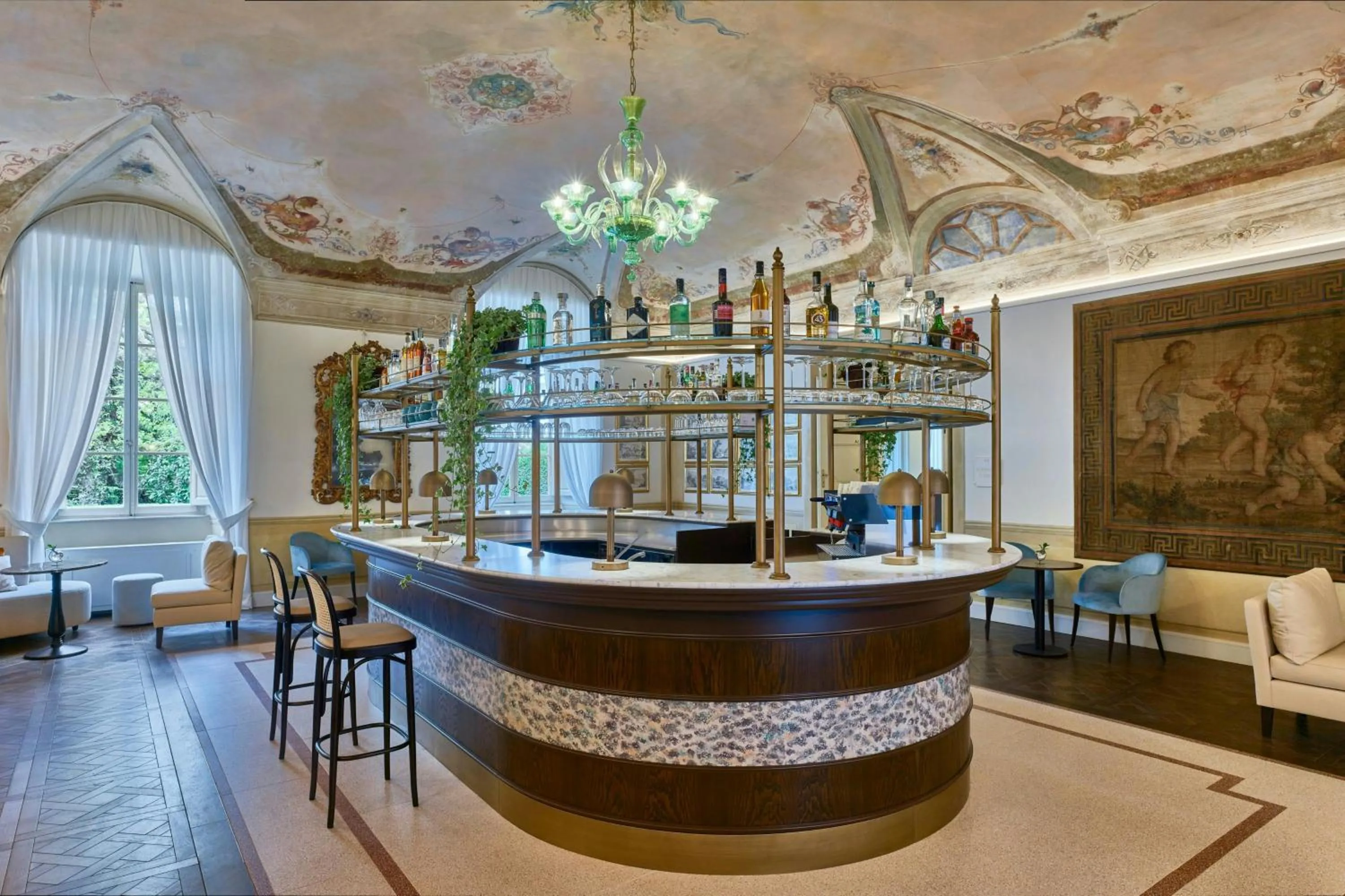 Lounge or bar in Grotta Giusti Thermal Spa Resort Tuscany, Autograph Collection
