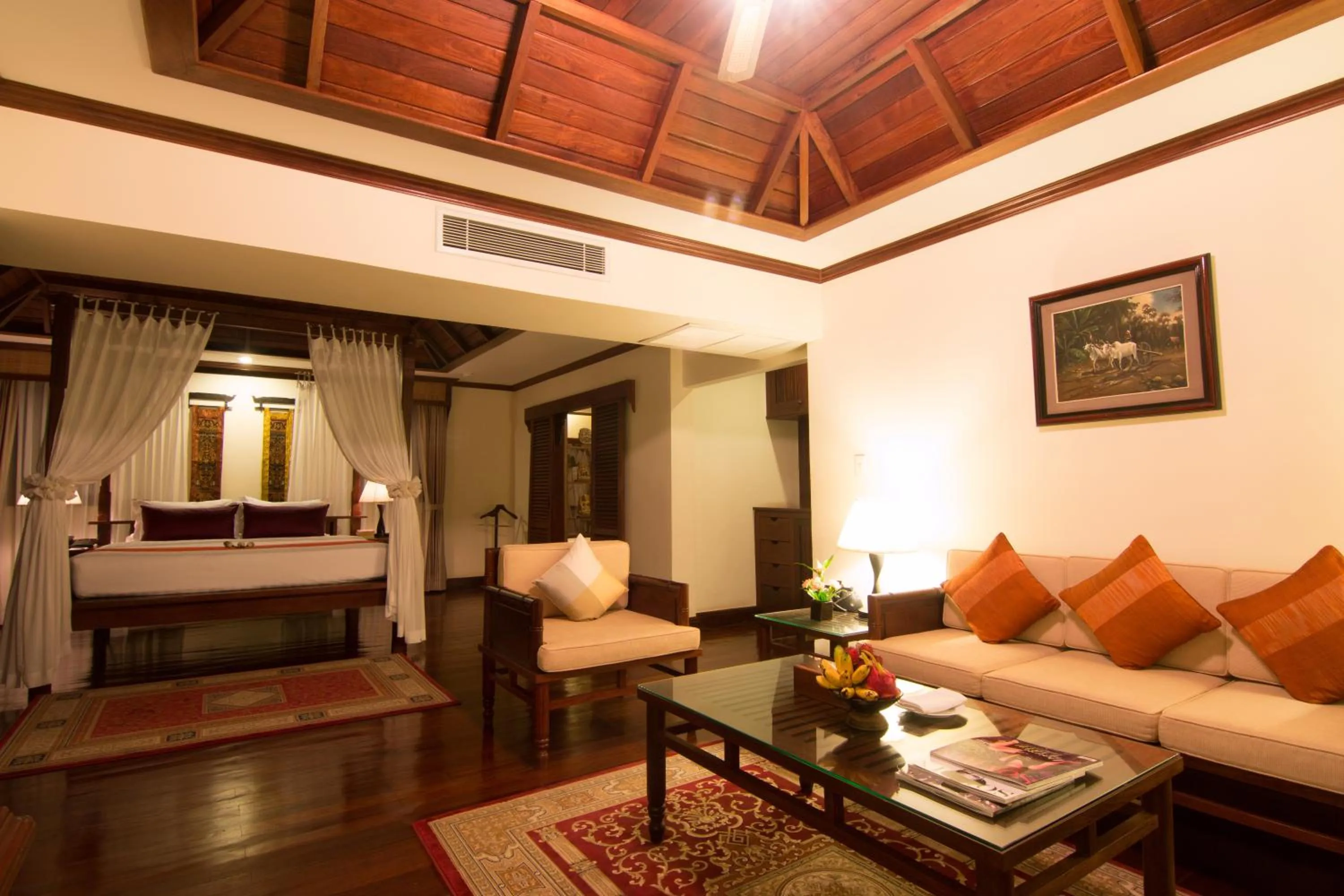 Living room, Bed in Palace Residence & Villa Siem Reap
