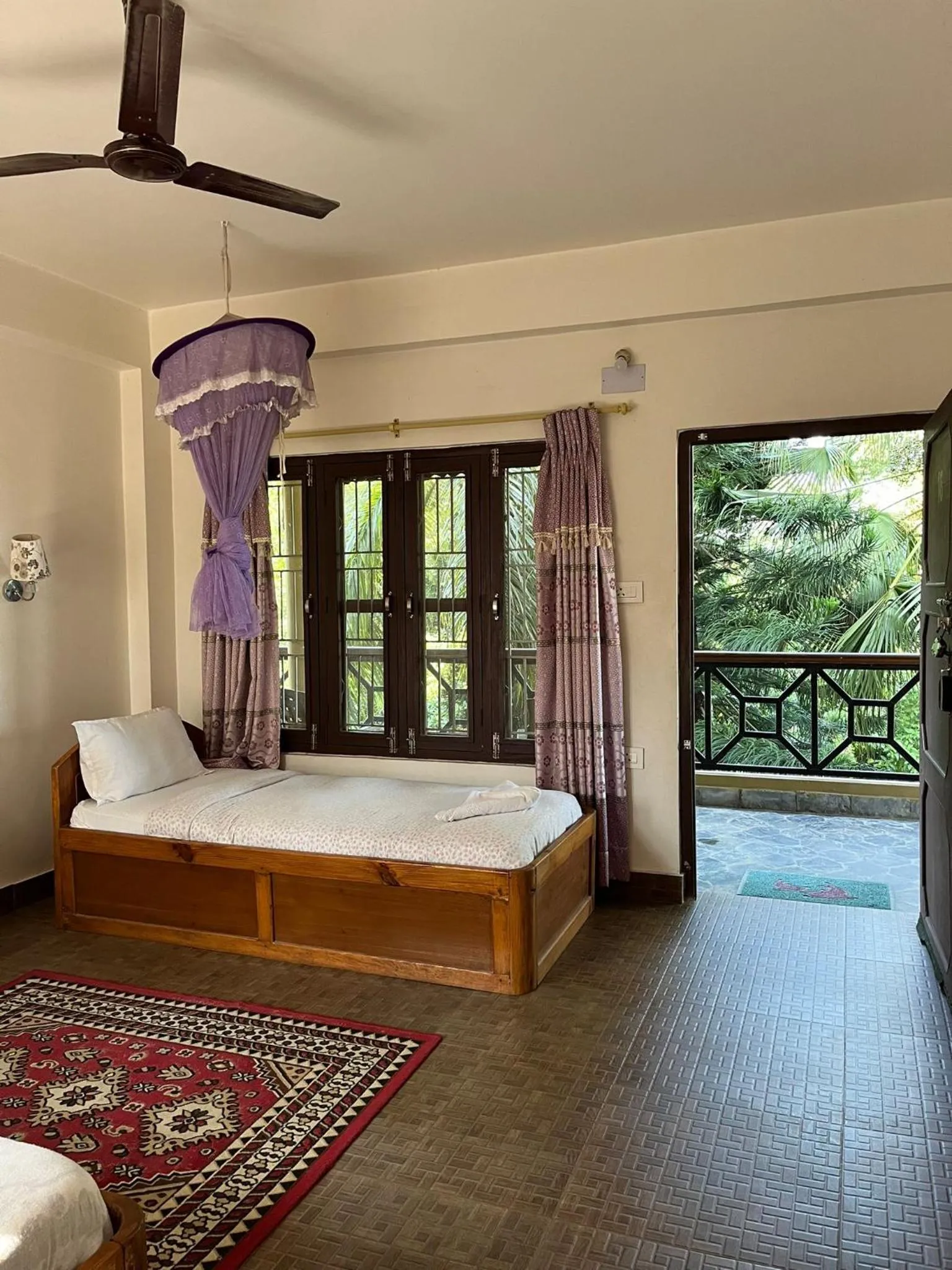 Balcony/Terrace, Bed in Tiger Residency Resort