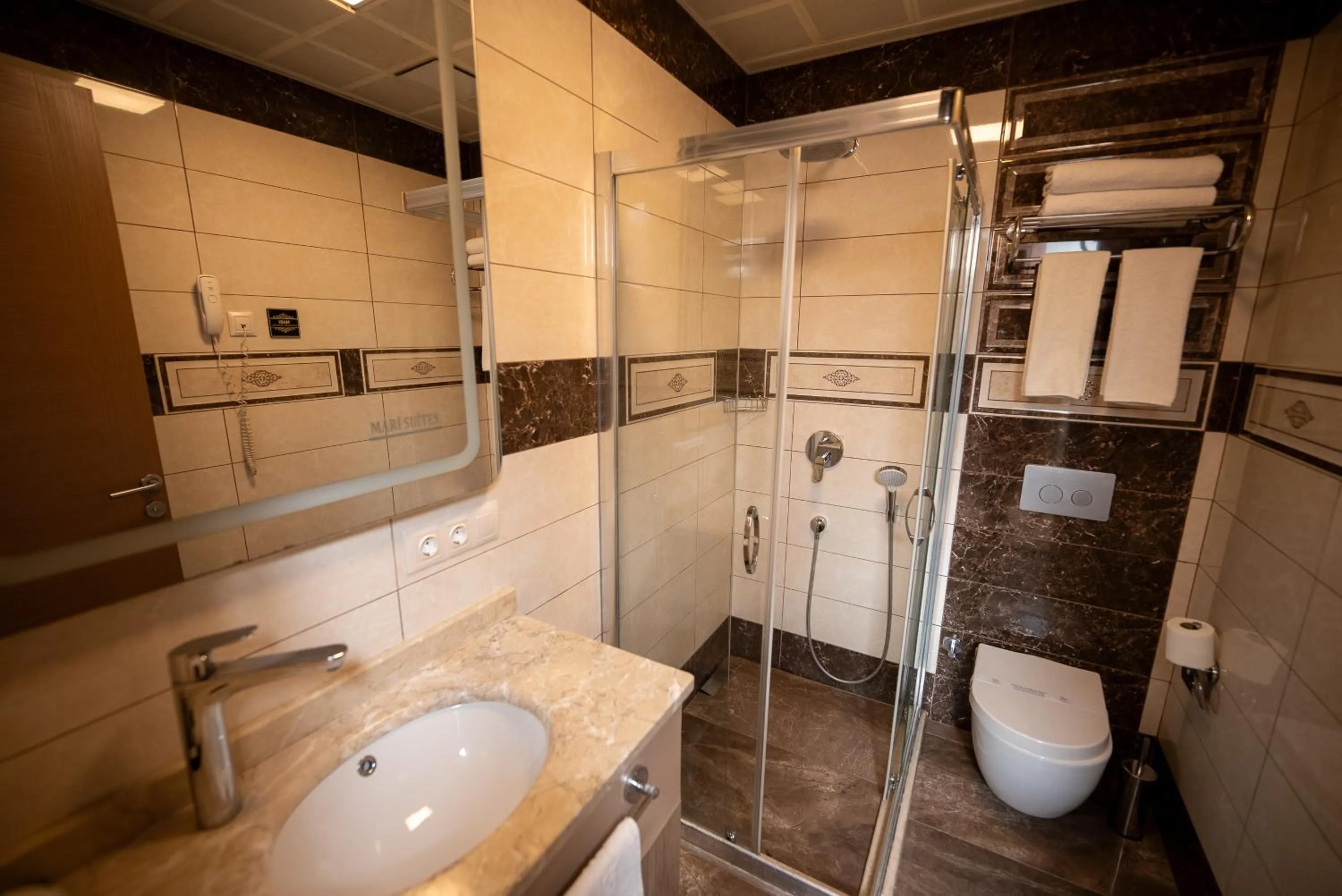 Shower in Mari Suites Hotel