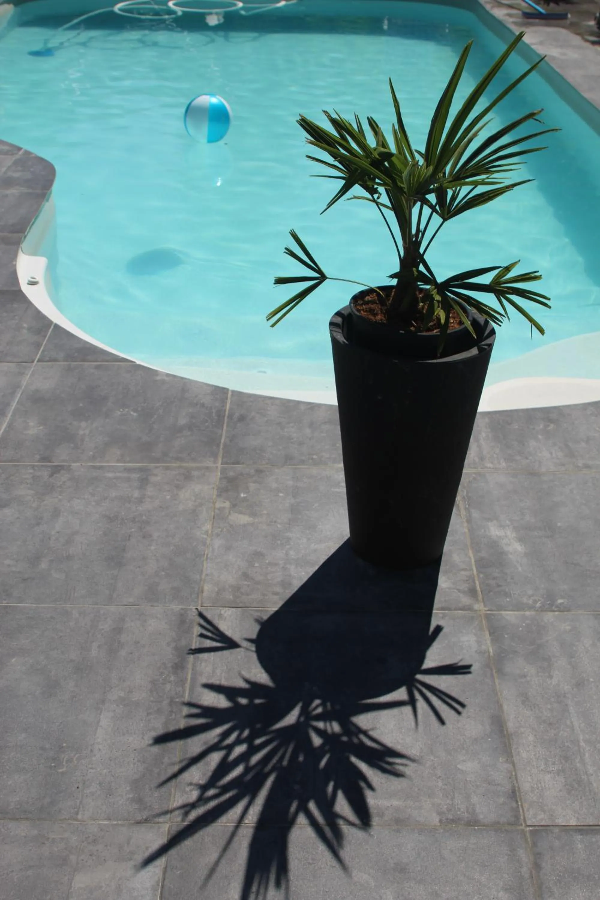 Pool view in Le Verseau