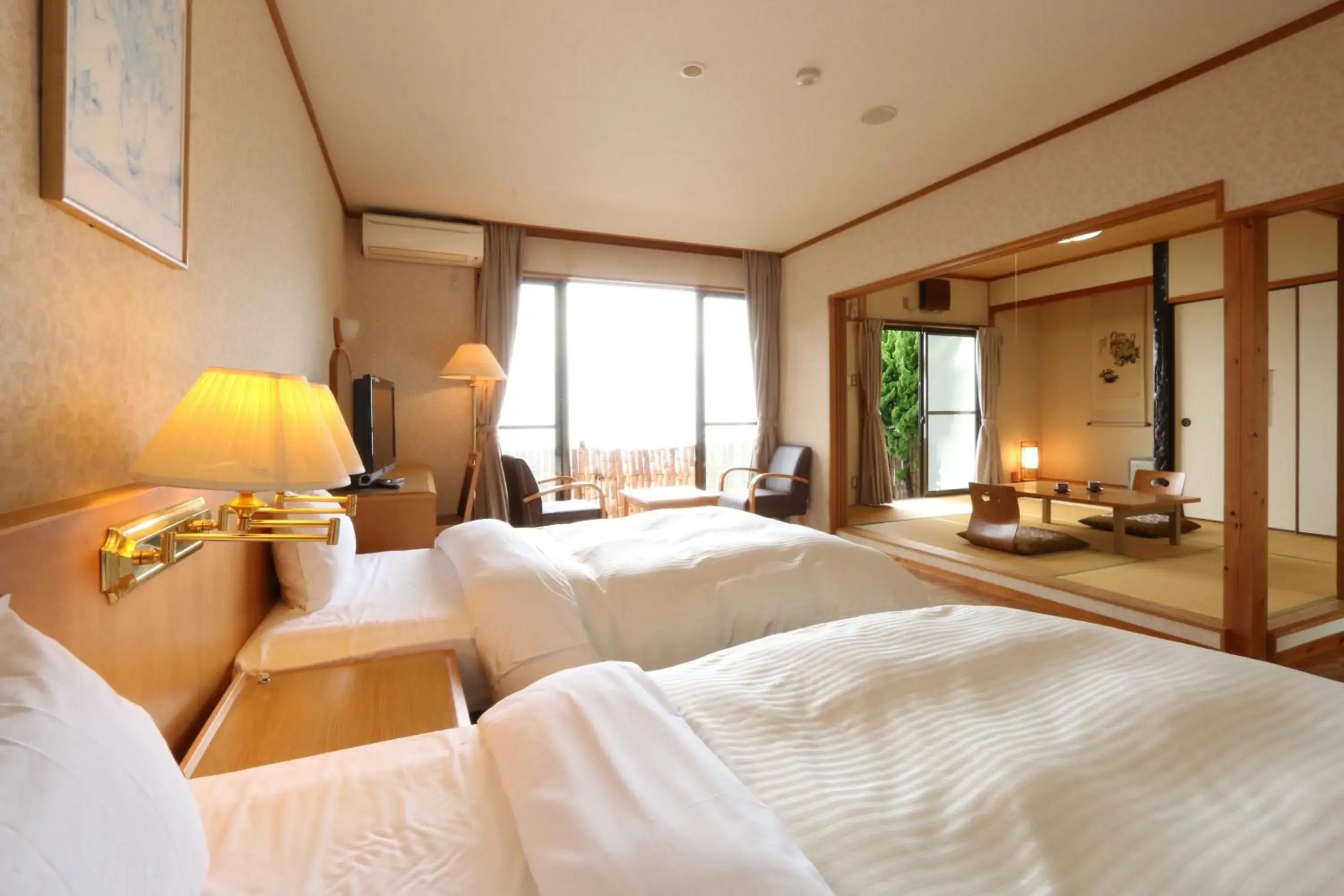 Family Room with Tatami Area and Sea View in Tsushima Grand Hotel Family Room with Tatami Area and Sea View in Tsushima Grand Hotel