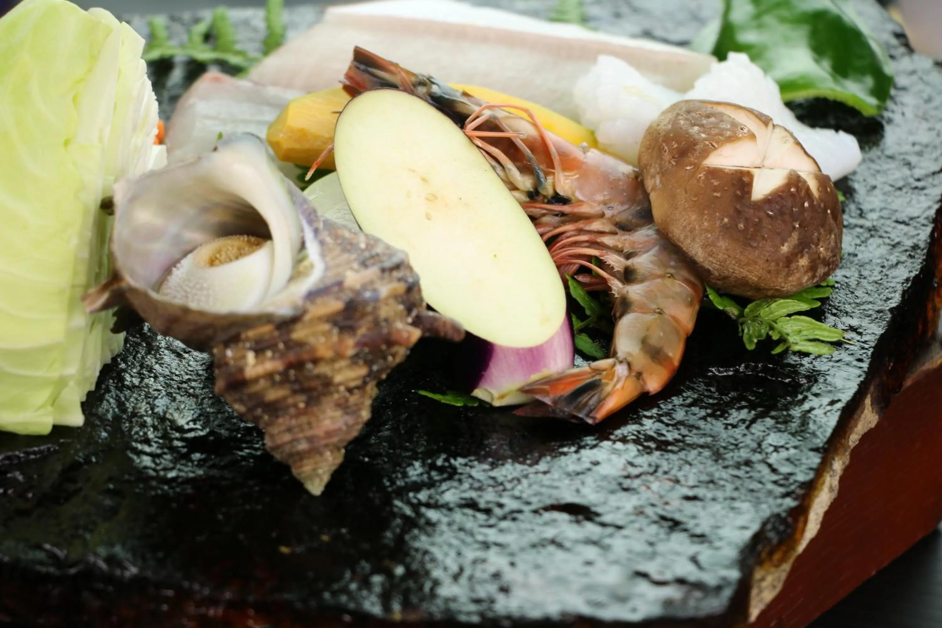 Food close-up in Tsushima Grand Hotel