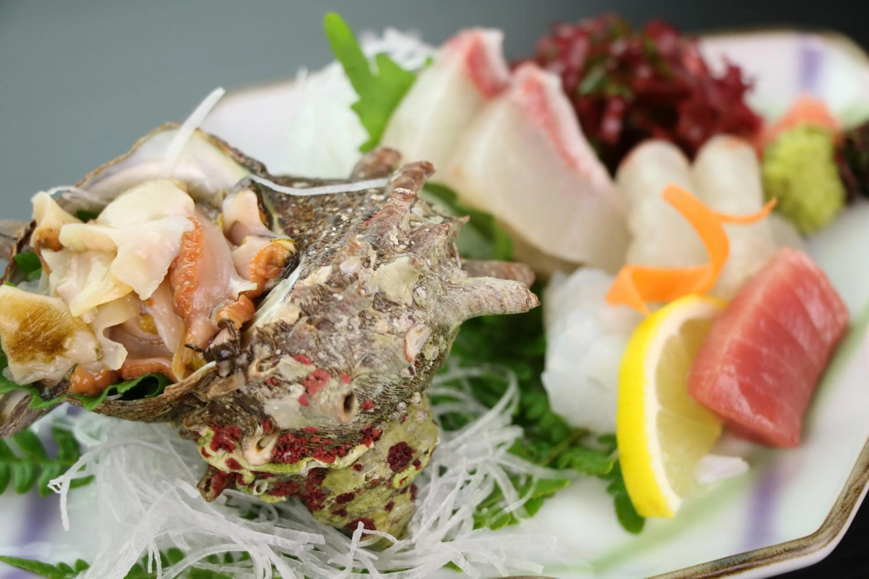 Food close-up in Tsushima Grand Hotel