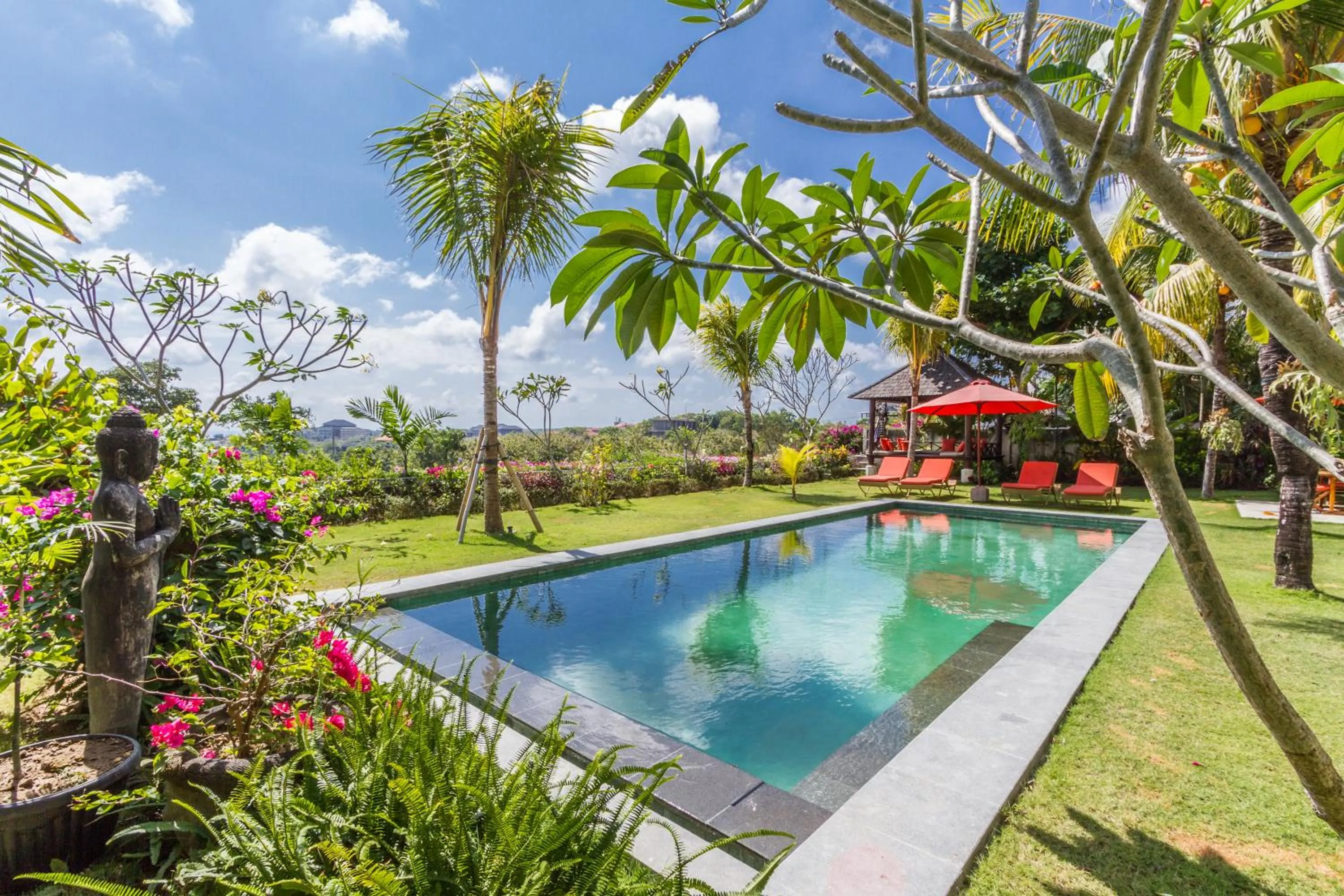 Pool view in Dream View Villa