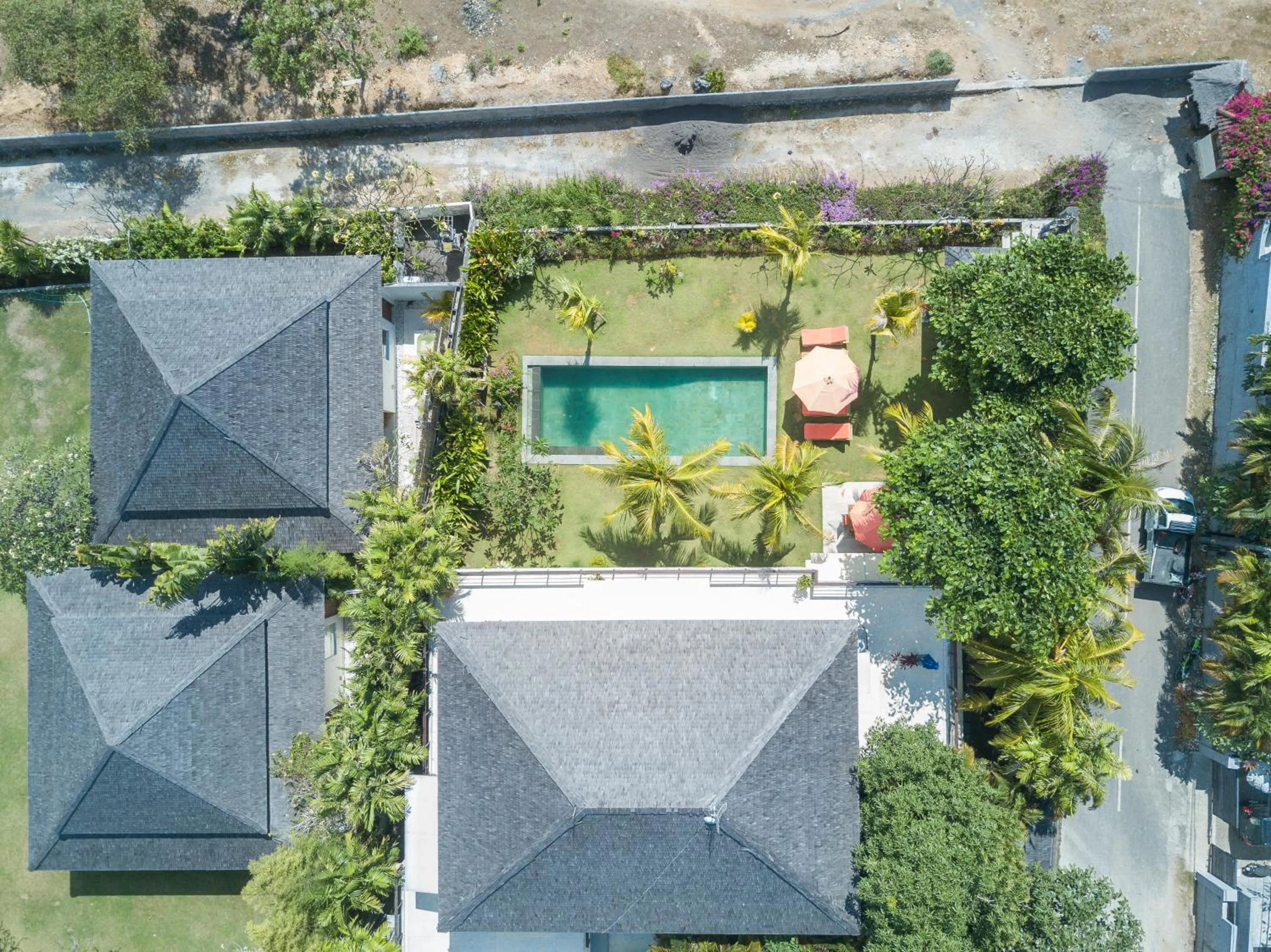 Bird's eye view in Dream View Villa