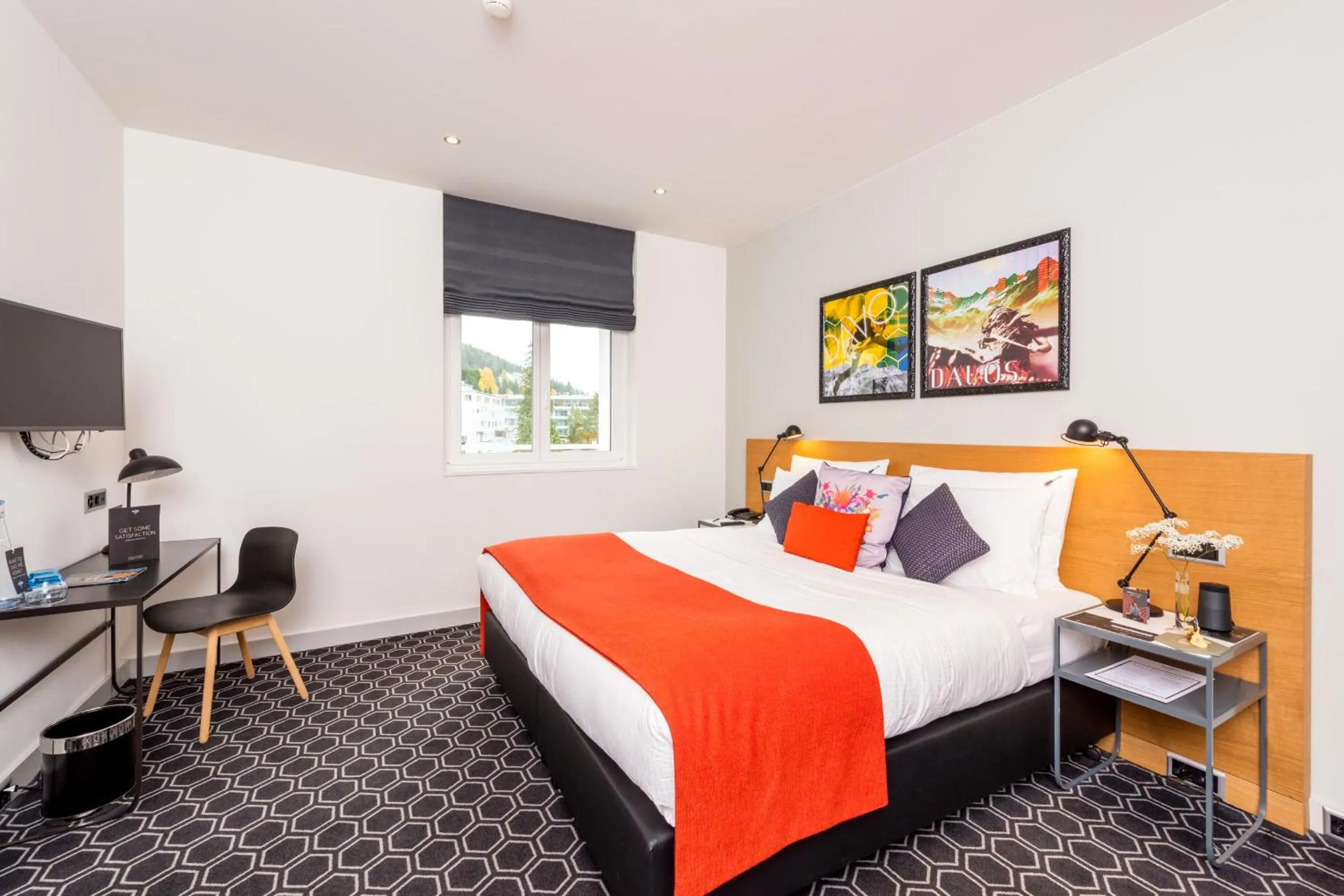 Decorative detail, Bed in Hard Rock Hotel Davos