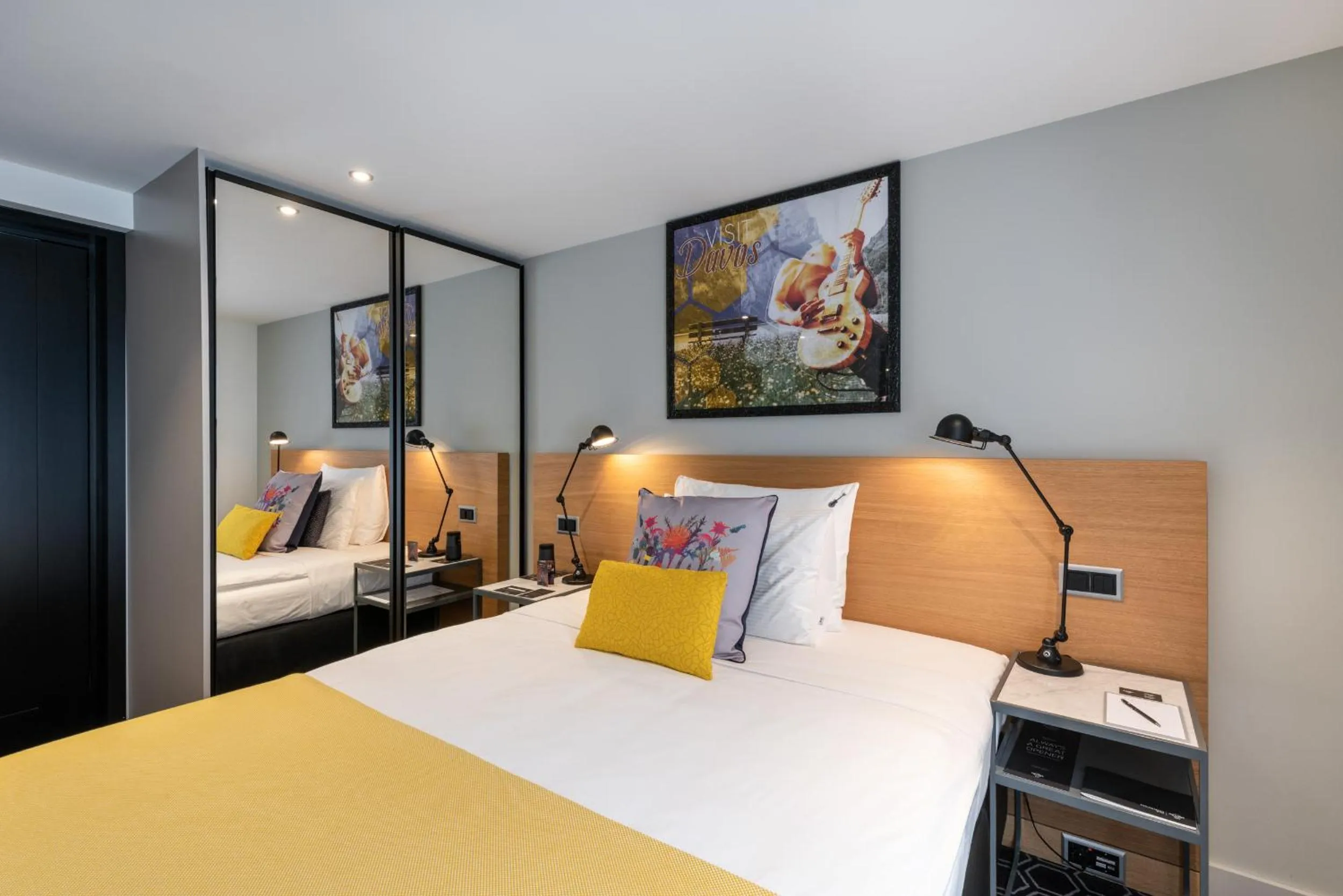 Decorative detail, Bed in Hard Rock Hotel Davos