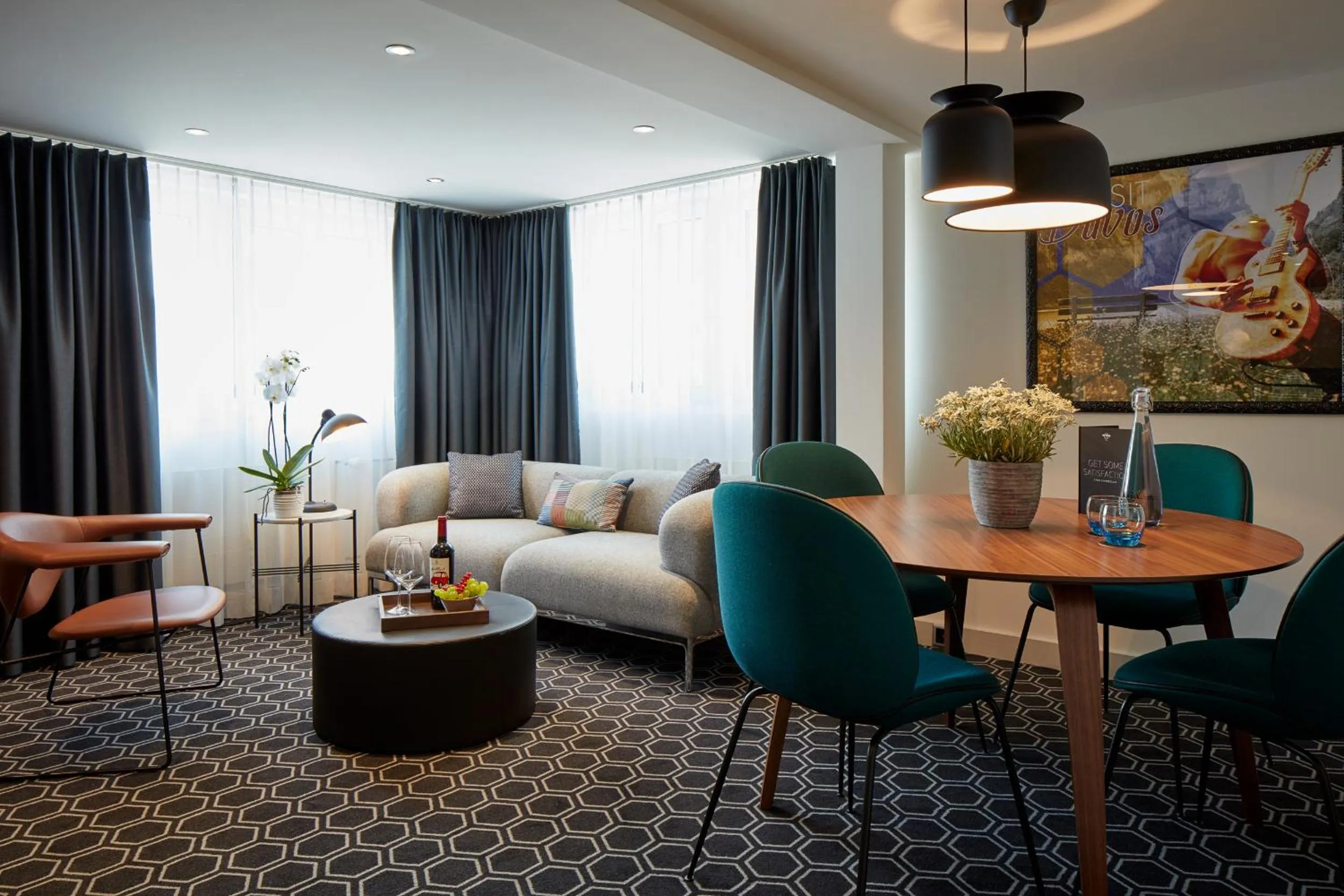 Living room in Hard Rock Hotel Davos