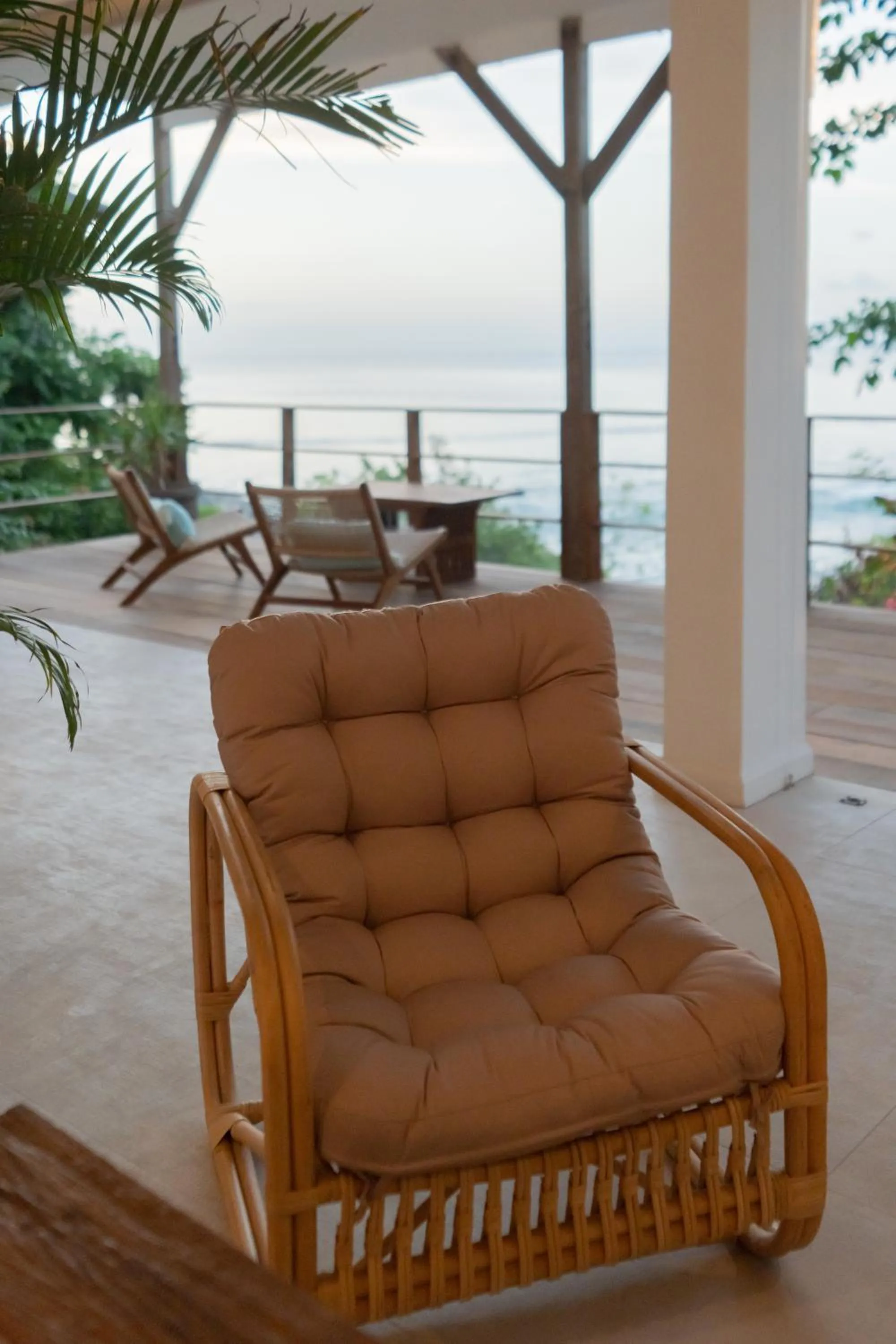 Seating area in Bingin Beach House
