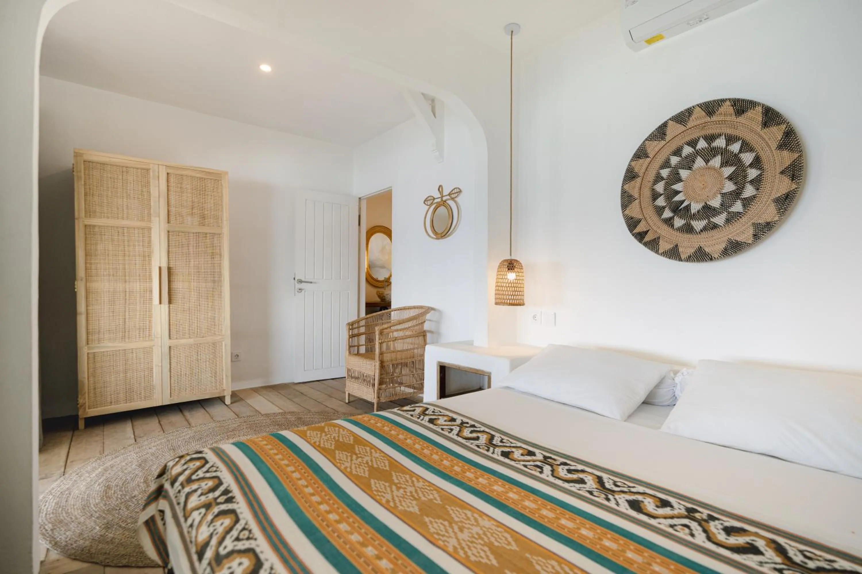 Bed in Bingin Beach House