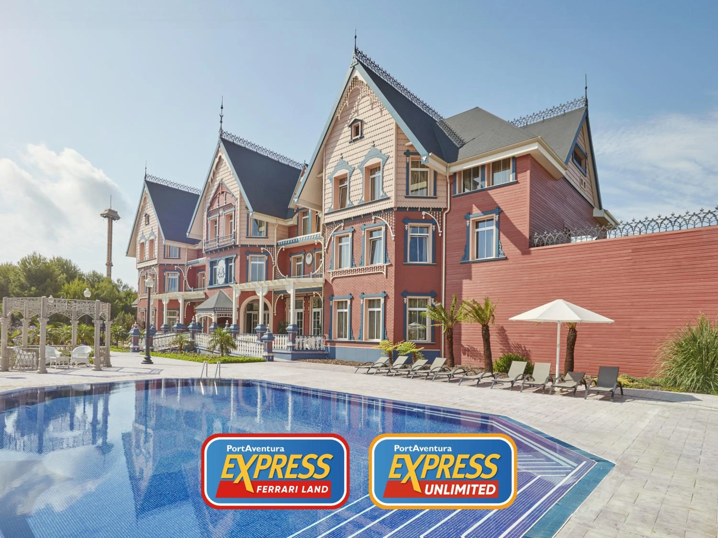 Property building in PortAventura Hotel Lucy's Mansion - Includes unlimited access & Express wristband to PortAventura Park & Ferrari Land