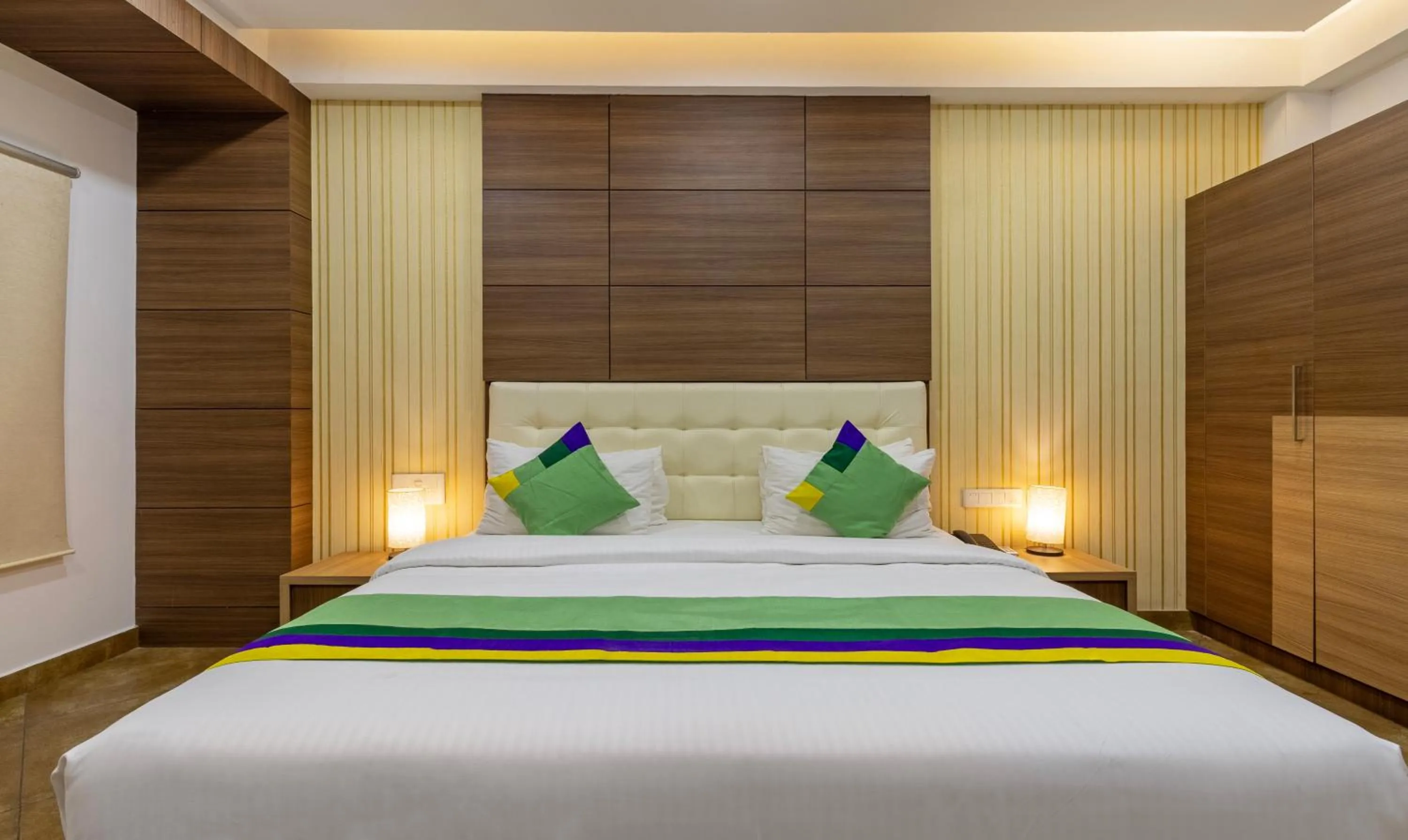 Bedroom, Bed in Treebo Grand Canyon By D2V