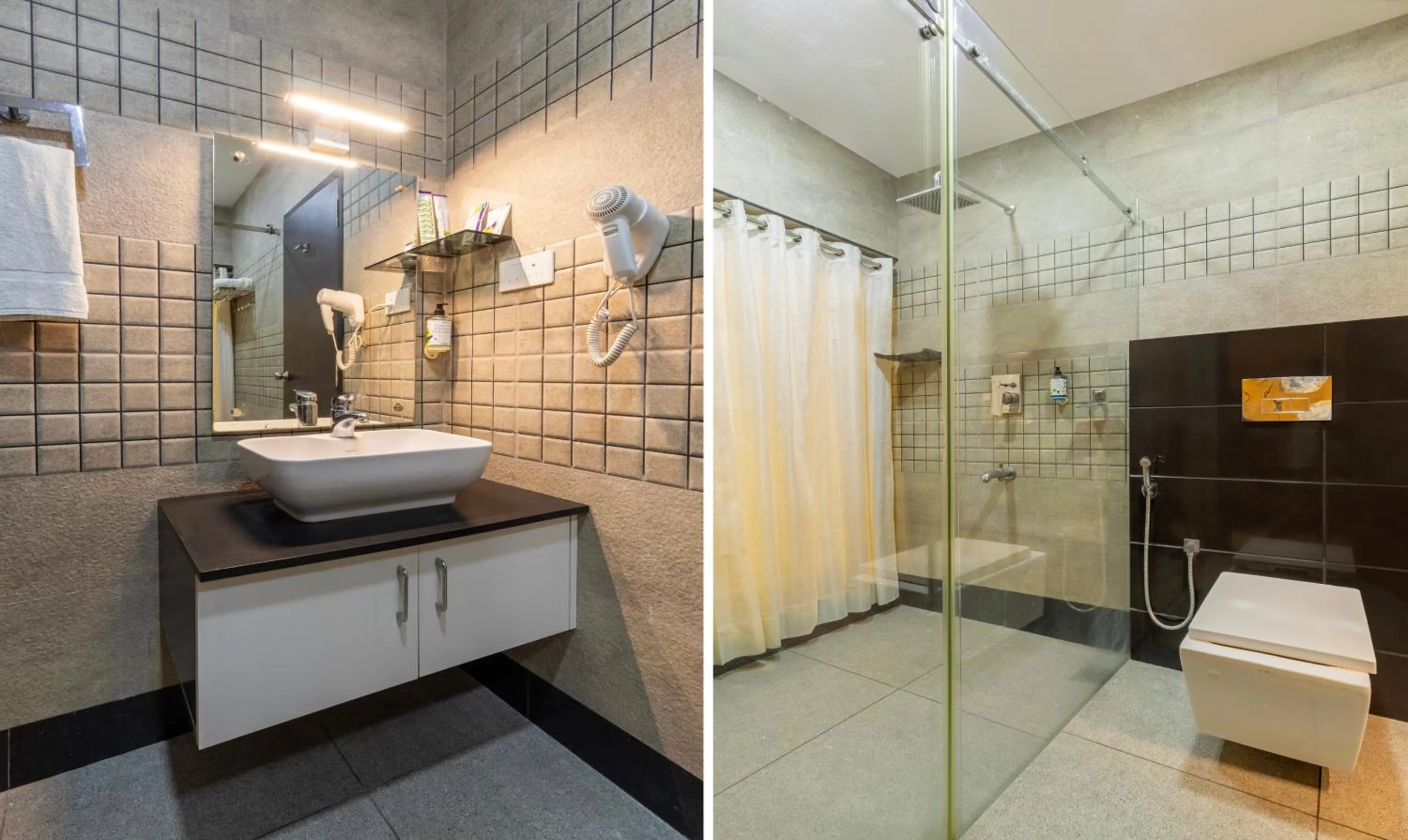 Bathroom in Treebo Grand Canyon By D2V